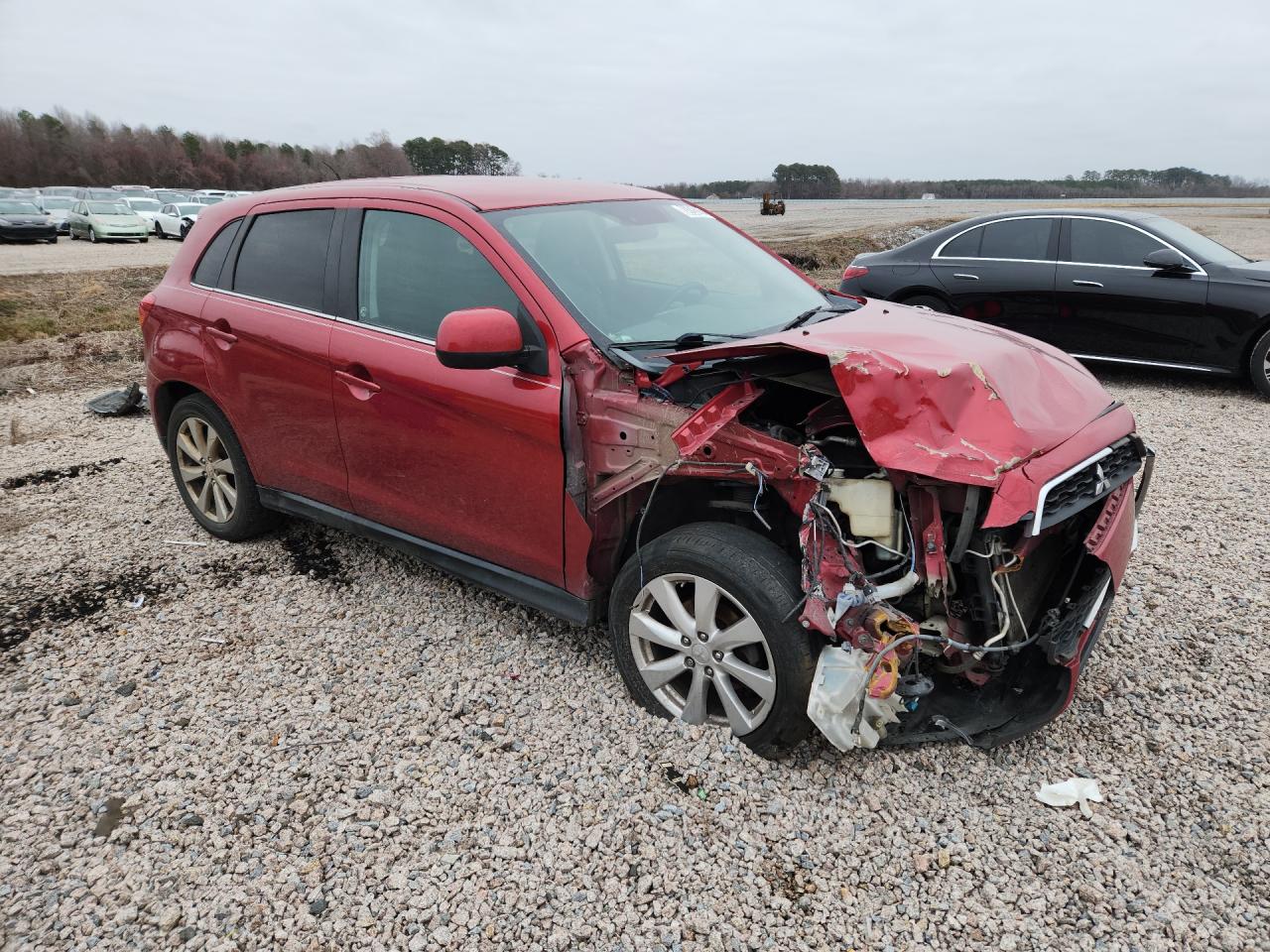2014 Mitsubishi Outlander Sport Se Burgundy vin: 4A4AP4AU7EE012707