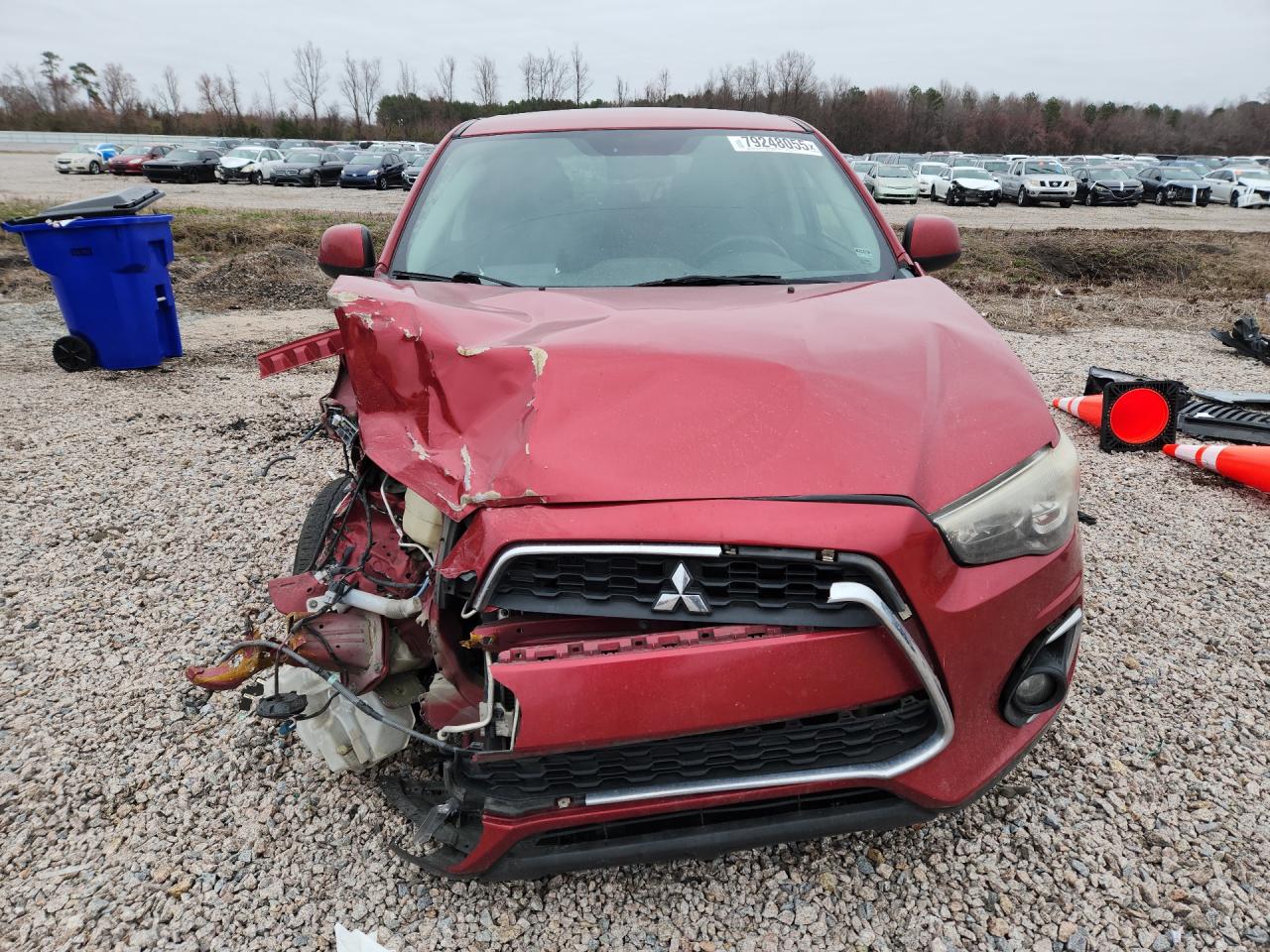 2014 Mitsubishi Outlander Sport Se Burgundy vin: 4A4AP4AU7EE012707