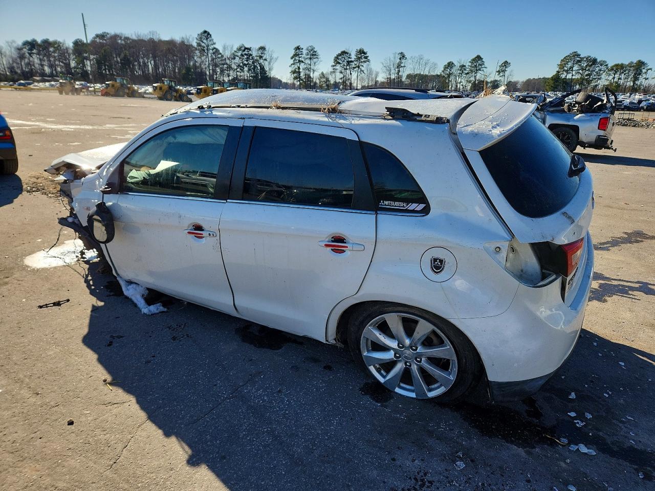 2015 Mitsubishi Outlander Sport Se White vin: 4A4AP4AU7FE016418