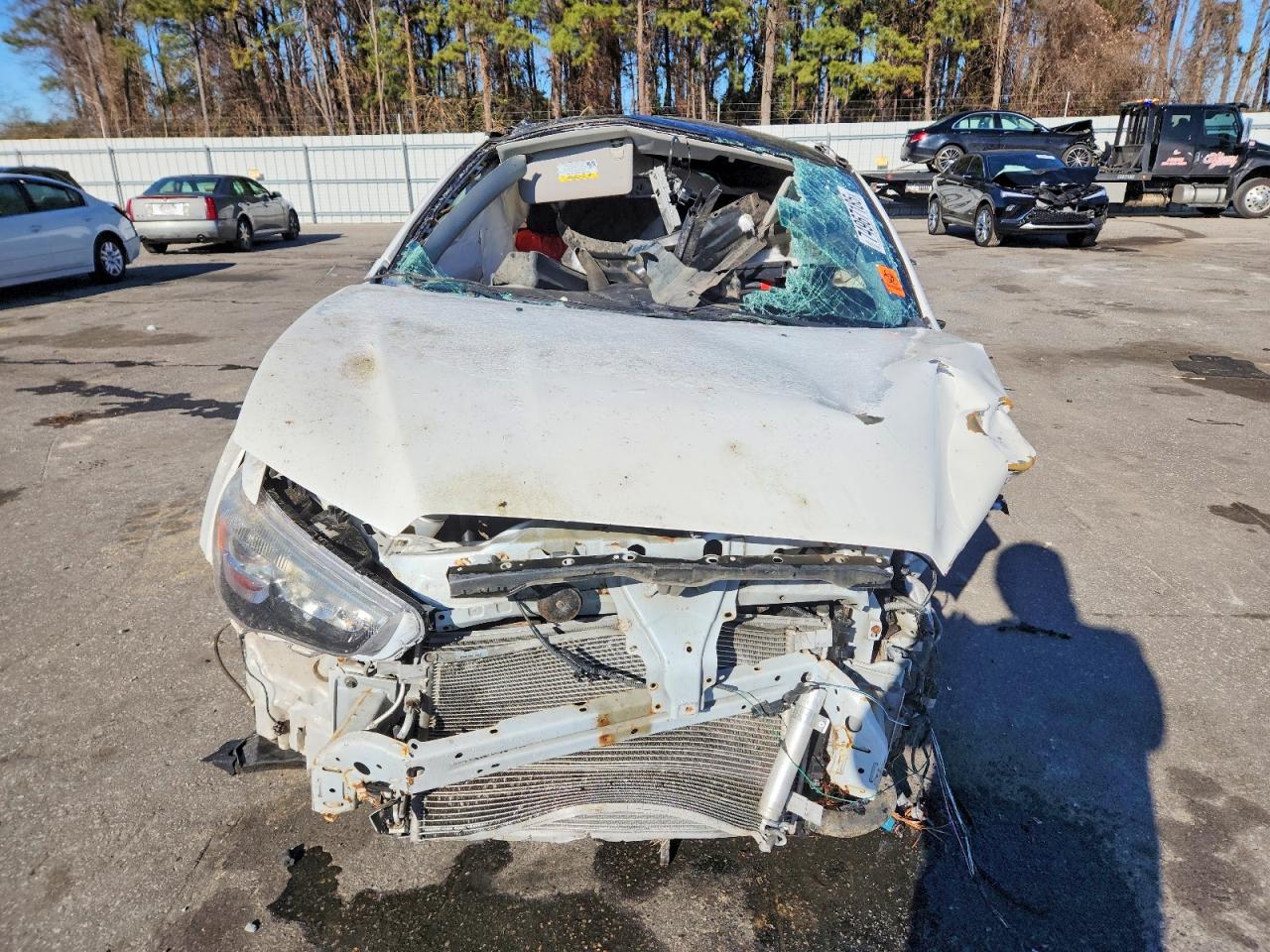 2015 Mitsubishi Outlander Sport Se White vin: 4A4AP4AU7FE016418