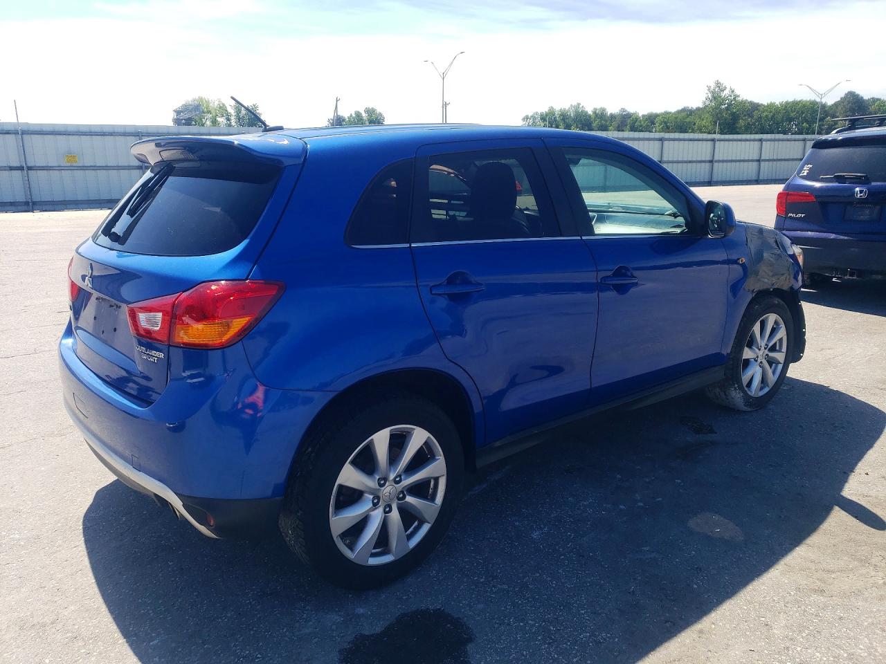 2015 Mitsubishi Outlander Sport Se Blue vin: 4A4AP4AU7FE062749