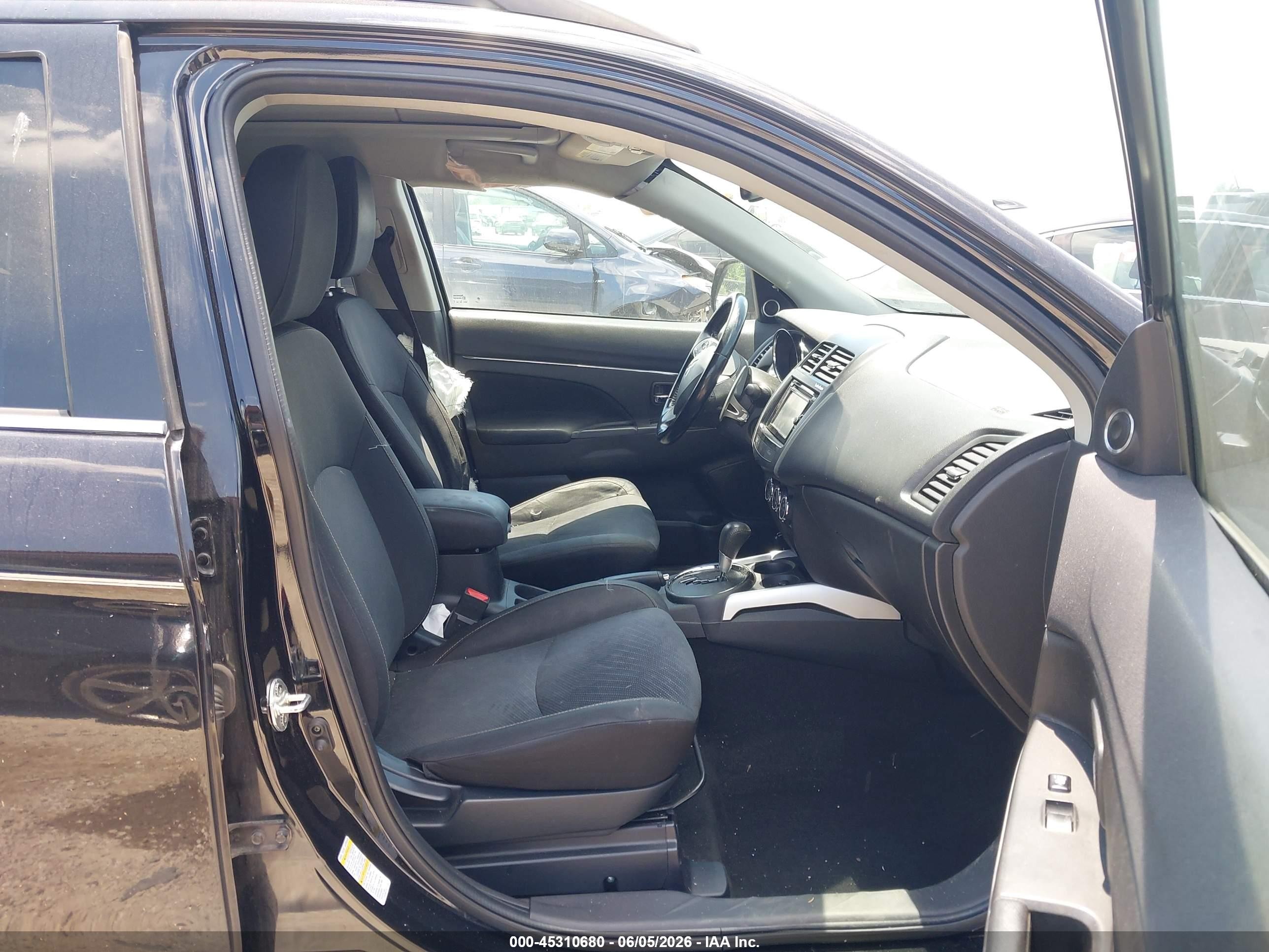 2014 Mitsubishi Outlander Sport Se Черный vin: 4A4AP4AU8EE002512