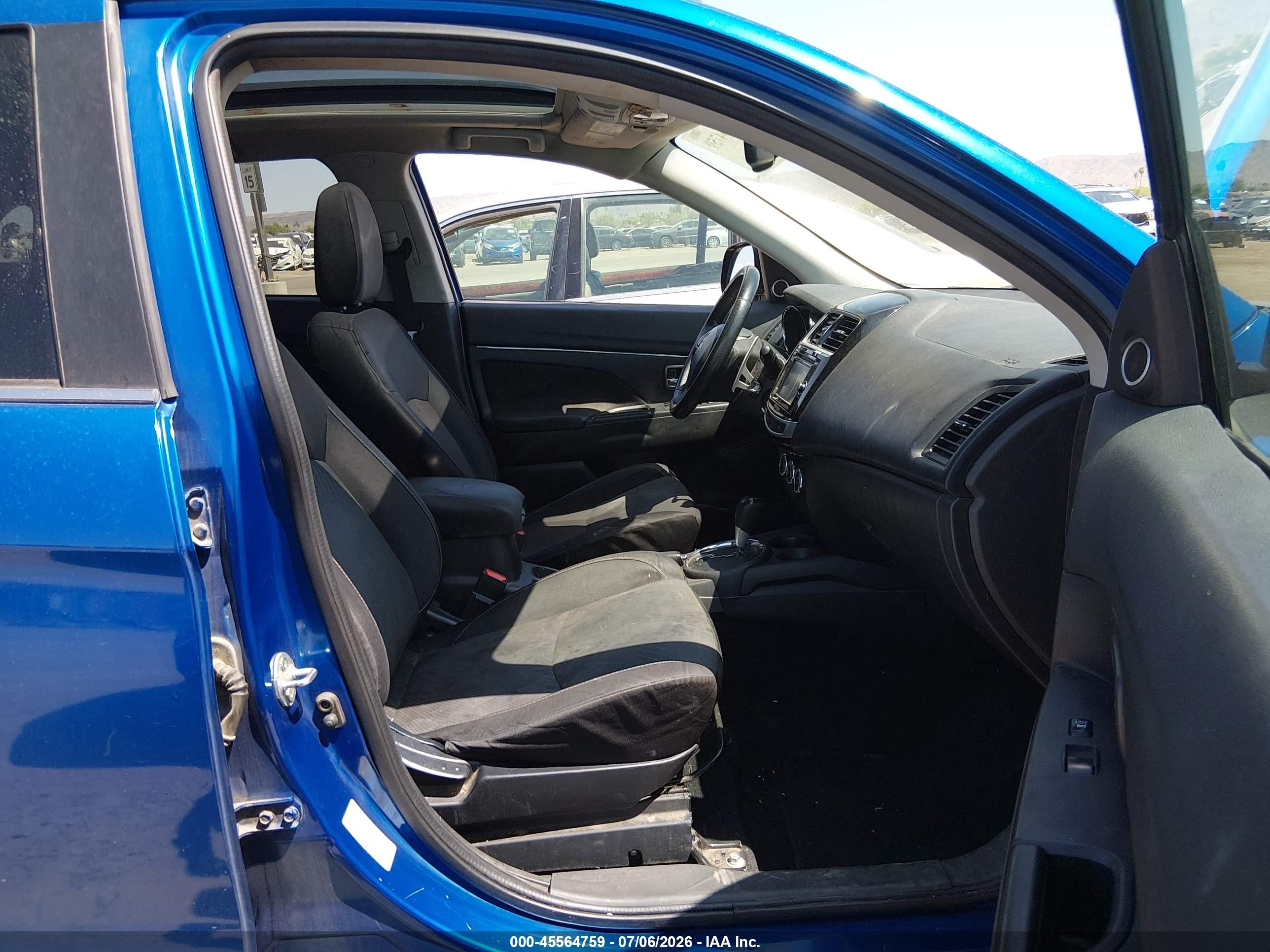 2015 Mitsubishi Outlander Sport Se Blue vin: 4A4AP4AU8FE005735