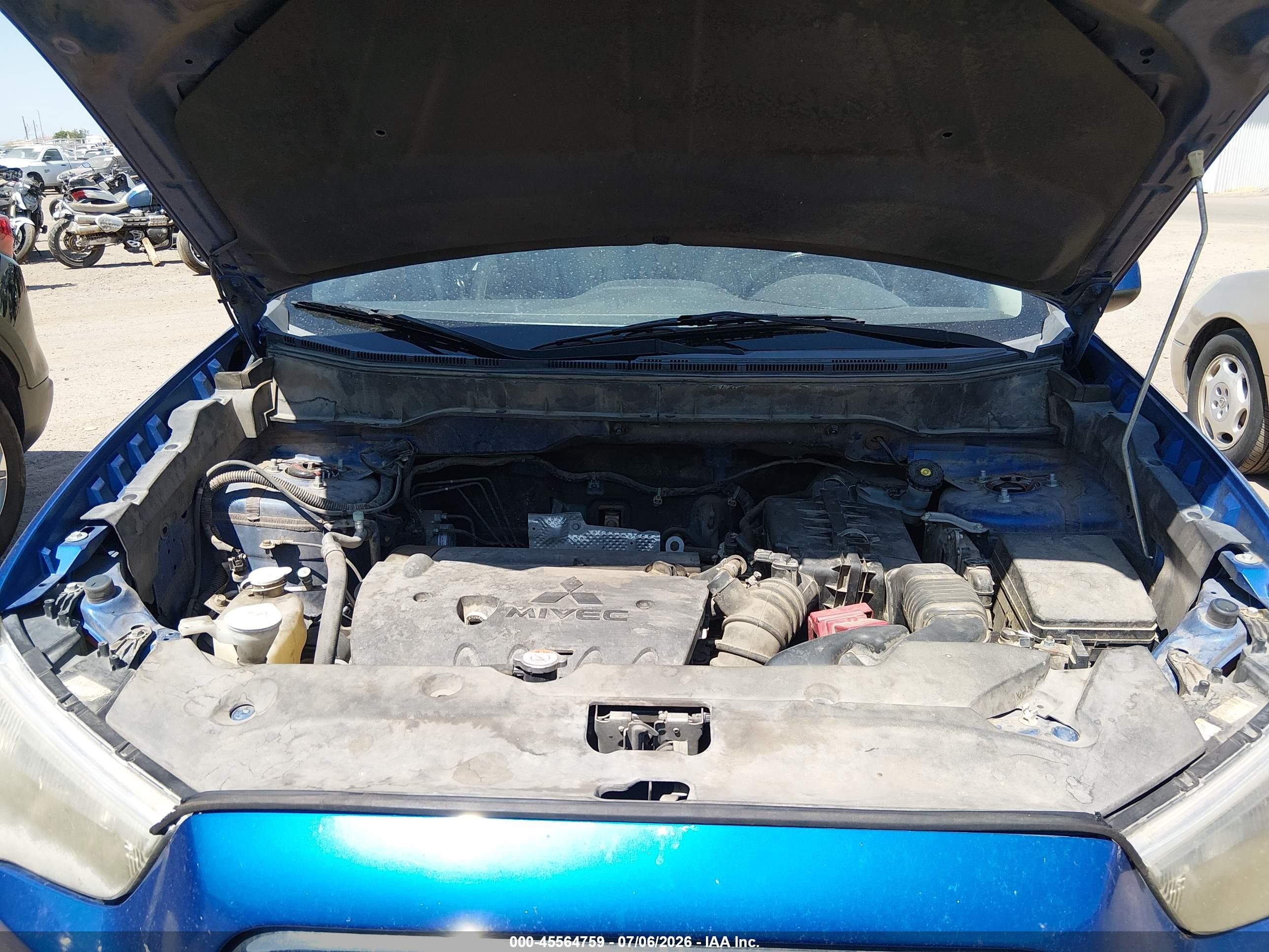 2015 Mitsubishi Outlander Sport Se Blue vin: 4A4AP4AU8FE005735