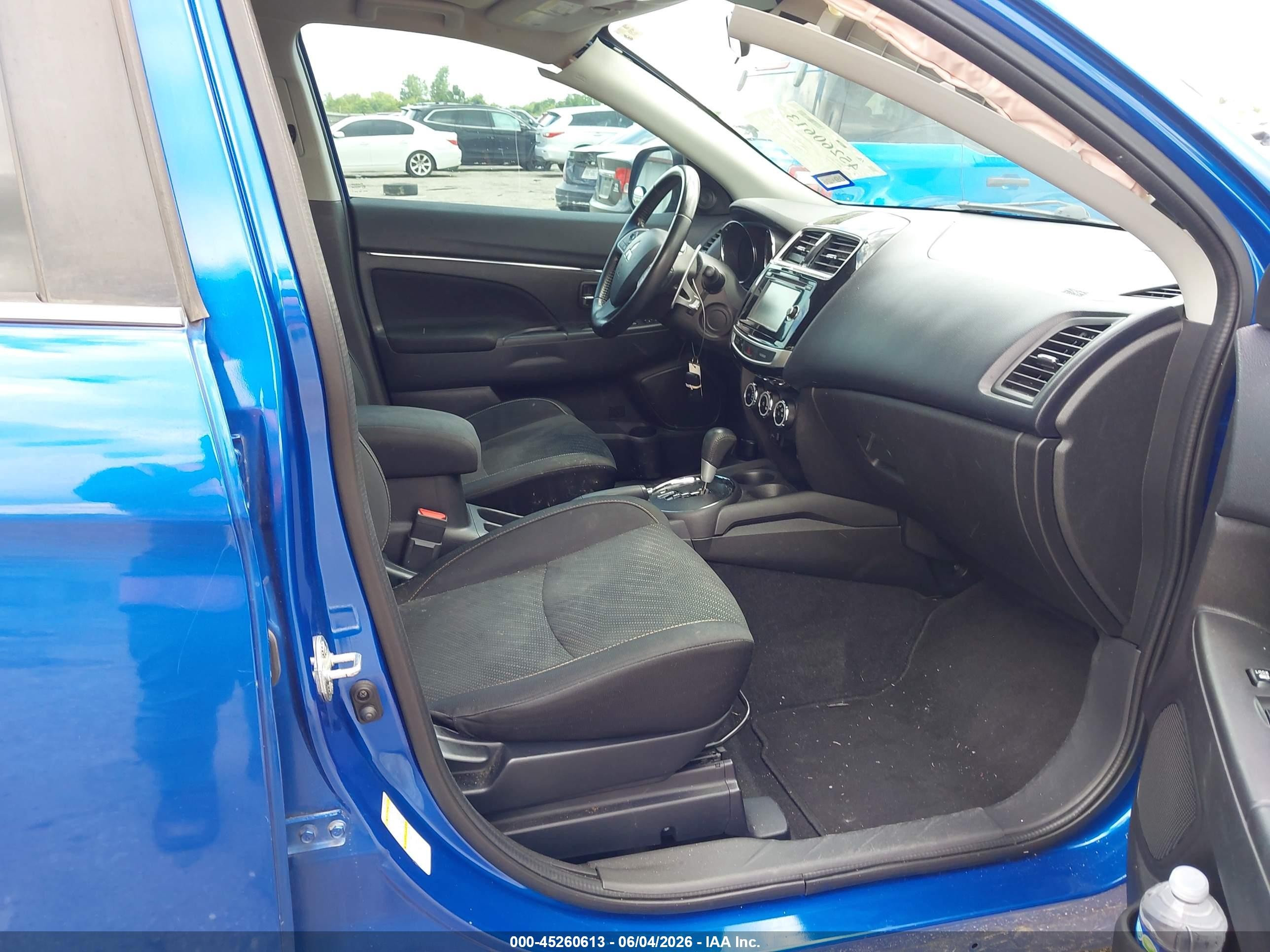 2015 Mitsubishi Outlander Sport Se Blue vin: 4A4AP4AU8FE048245