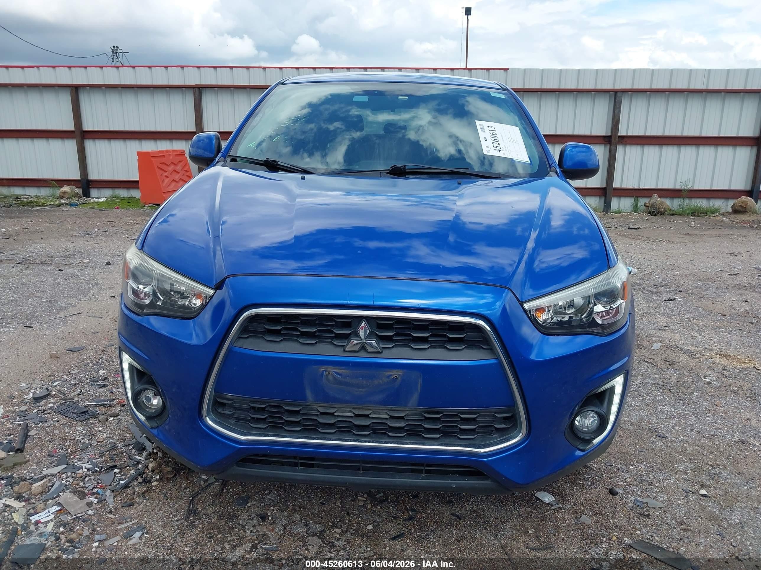 2015 Mitsubishi Outlander Sport Se Blue vin: 4A4AP4AU8FE048245