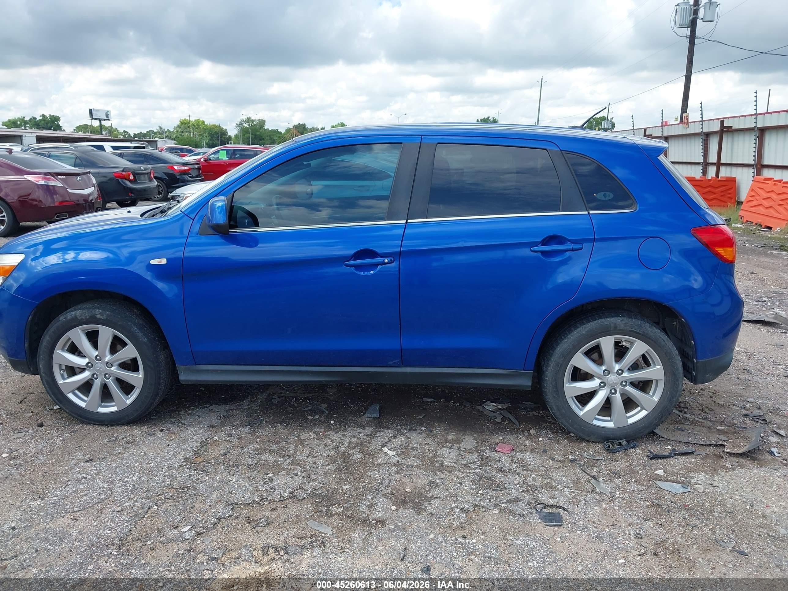 2015 Mitsubishi Outlander Sport Se Blue vin: 4A4AP4AU8FE048245