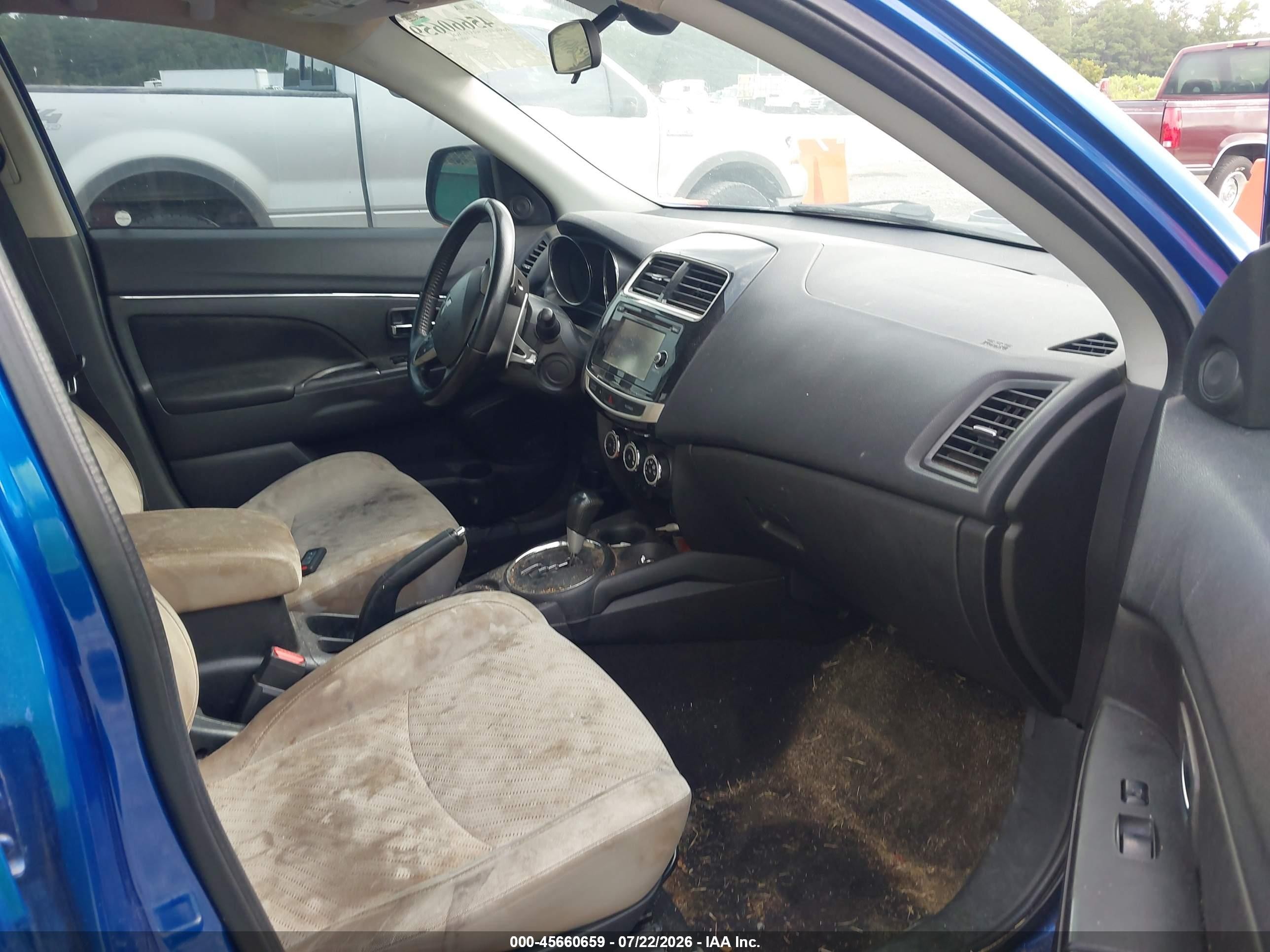 2015 Mitsubishi Outlander Sport Se Blue vin: 4A4AP4AU8FE057446