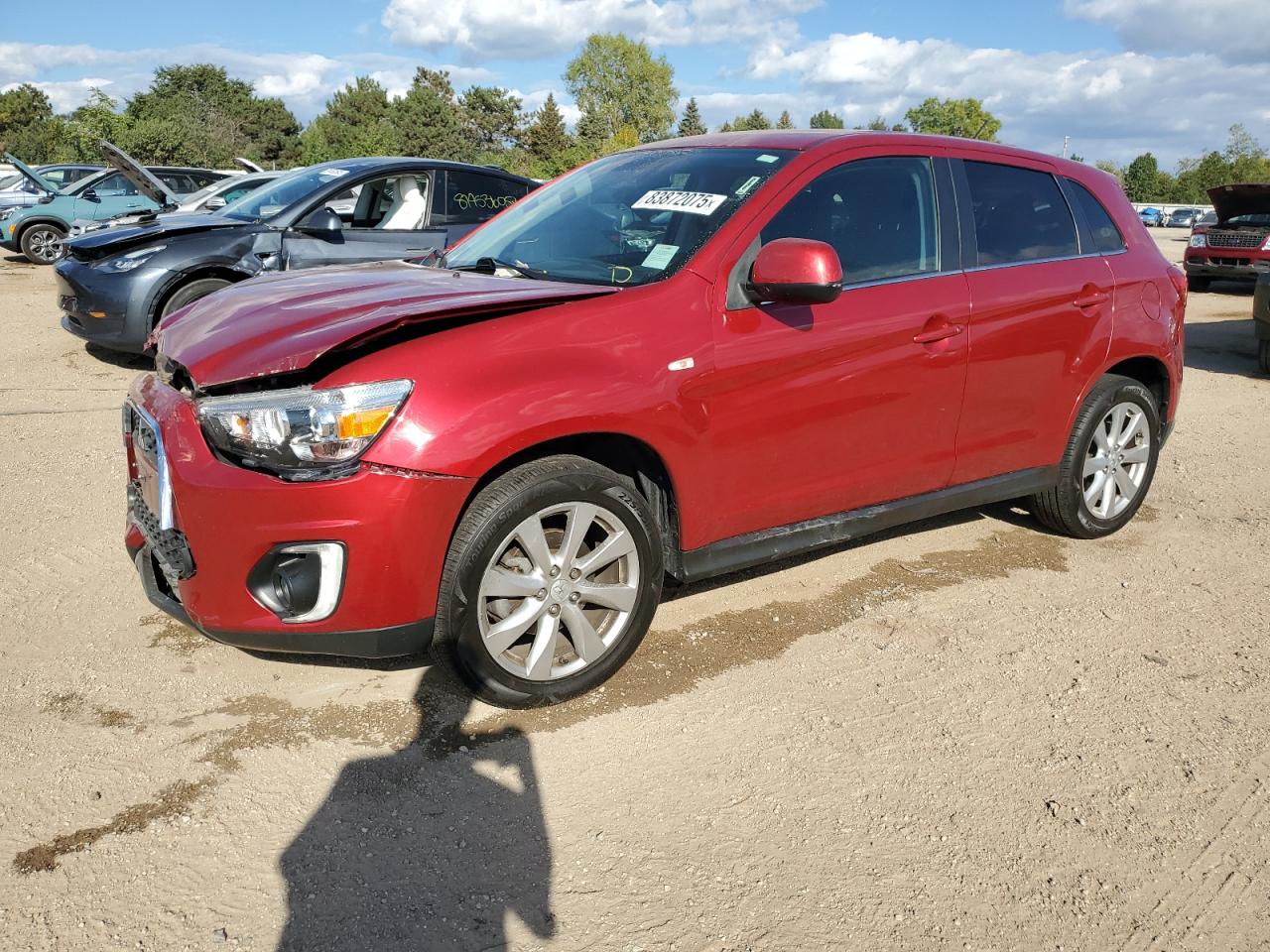2015 Mitsubishi Outlander Sport Se Red vin: 4A4AP4AU8FE059066