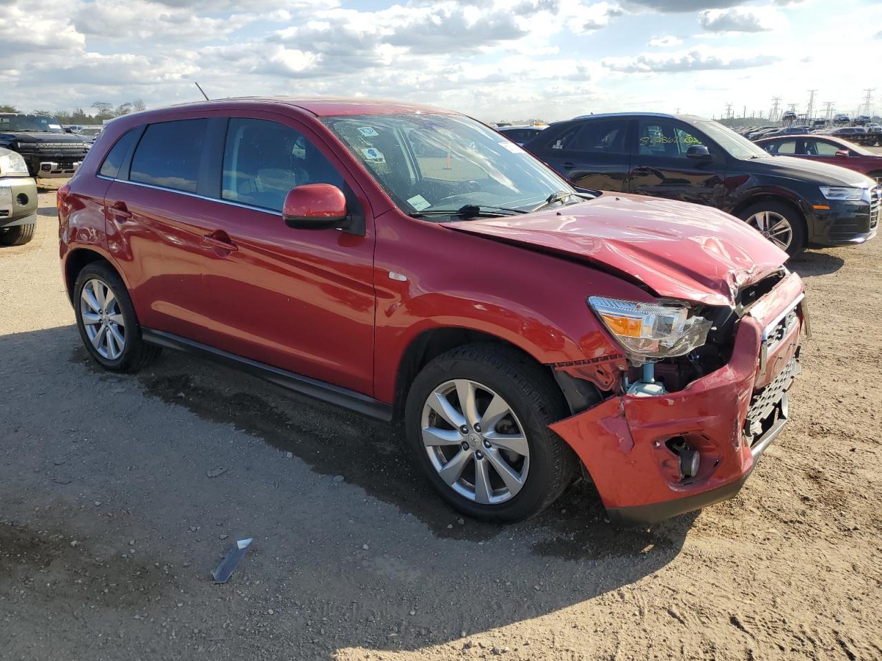 2015 Mitsubishi Outlander Sport Se Red vin: 4A4AP4AU8FE059066