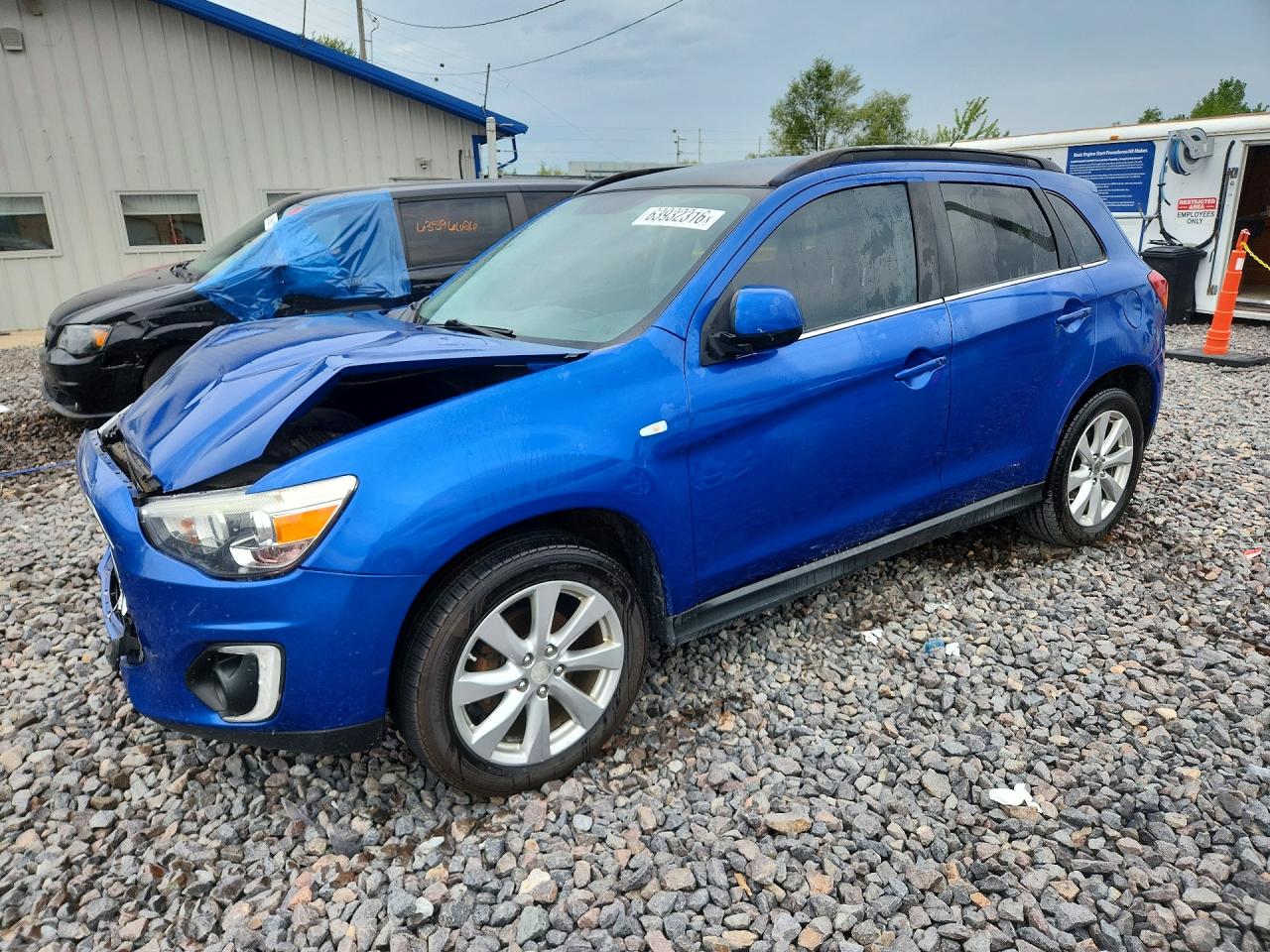 2015 Mitsubishi Outlander Sport Se Blue vin: 4A4AP4AU8FE059925