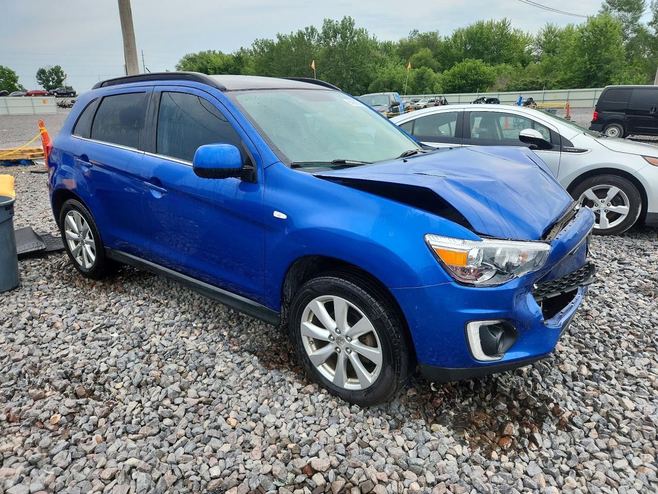 2015 Mitsubishi Outlander Sport Se Blue vin: 4A4AP4AU8FE059925