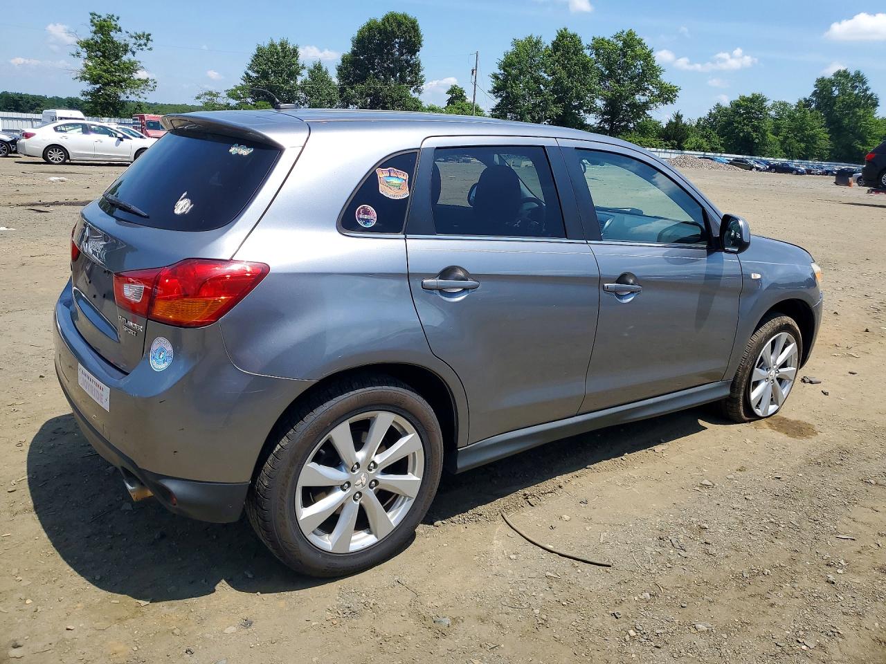 2013 Mitsubishi Outlander Sport Se Серебряный vin: 4A4AP4AU9DE002761