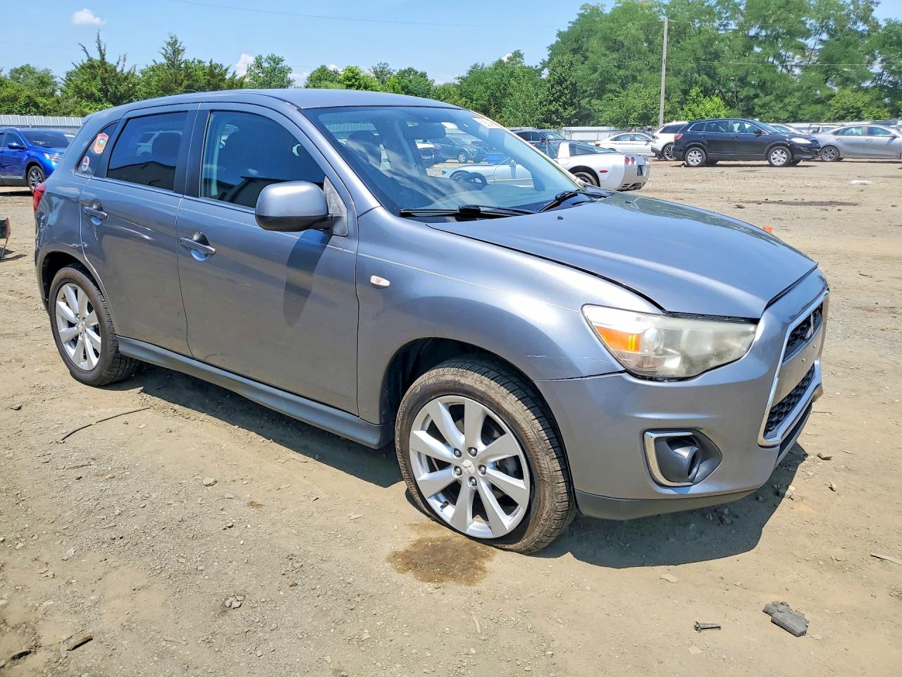2013 Mitsubishi Outlander Sport Se Серебряный vin: 4A4AP4AU9DE002761