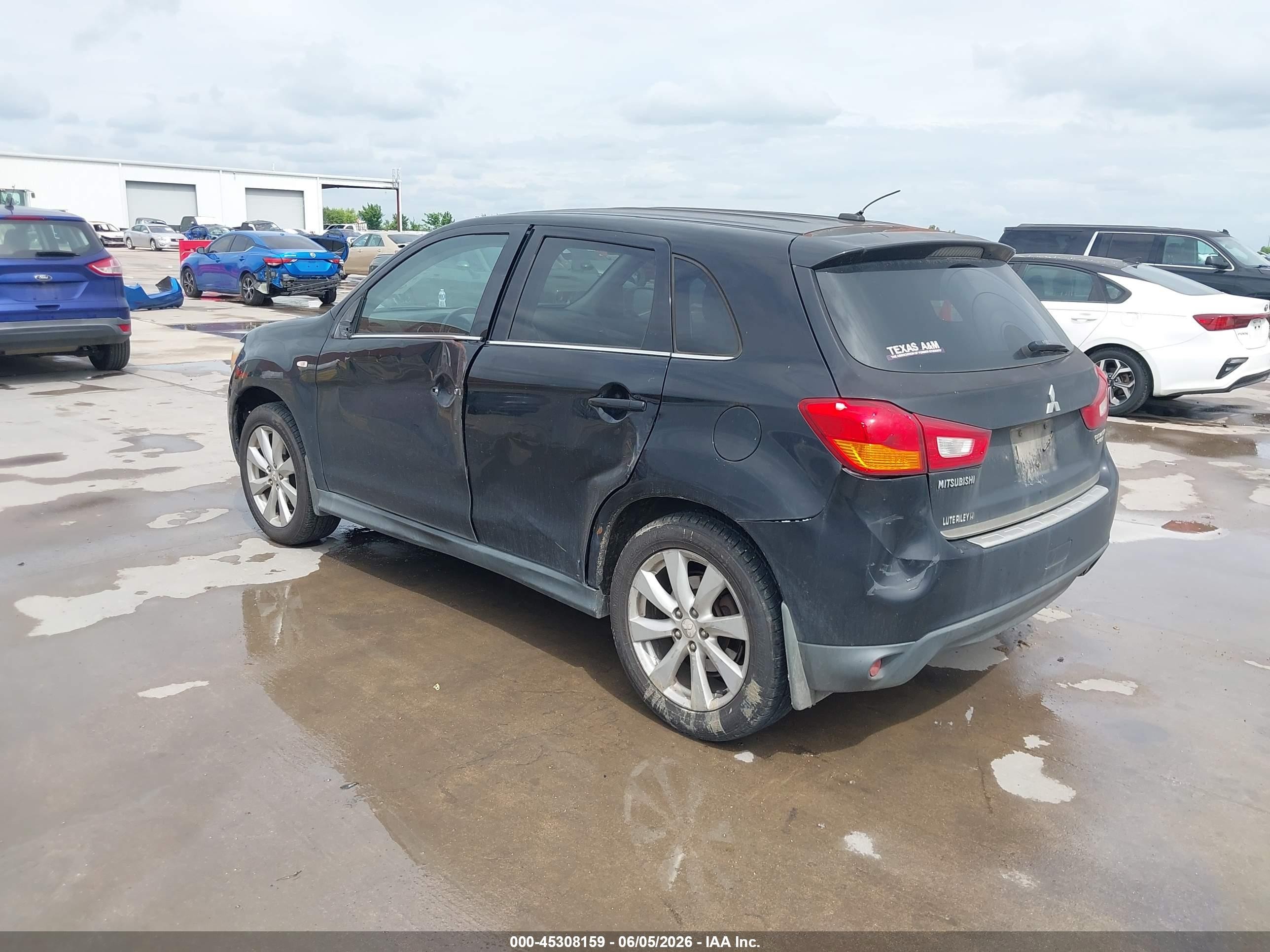 2013 Mitsubishi Outlander Sport Se Black vin: 4A4AP4AU9DE005157