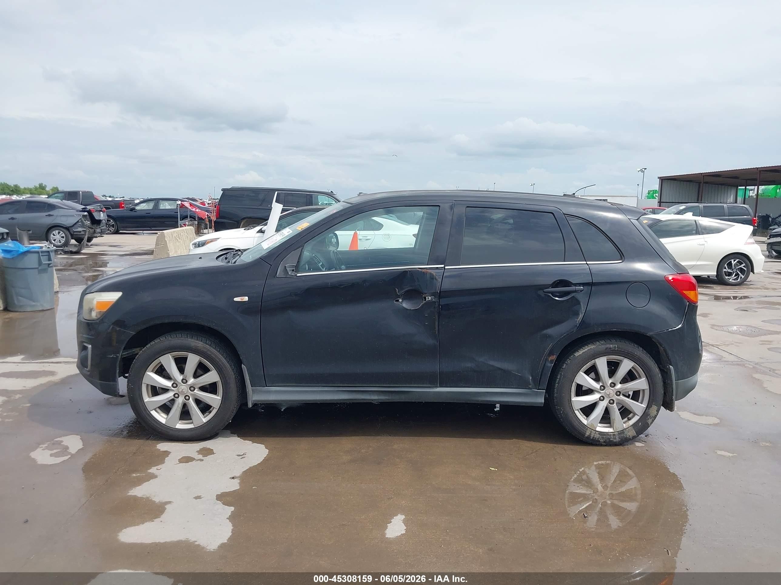 2013 Mitsubishi Outlander Sport Se Black vin: 4A4AP4AU9DE005157