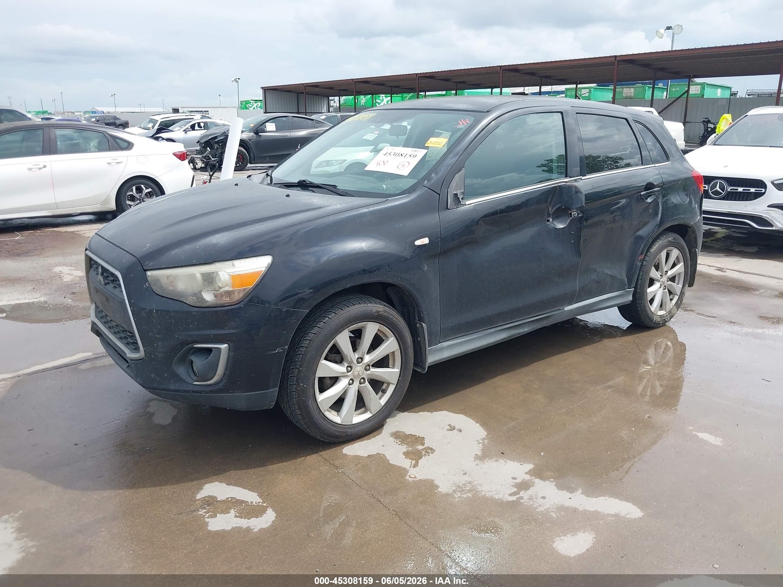 2013 Mitsubishi Outlander Sport Se Black vin: 4A4AP4AU9DE005157