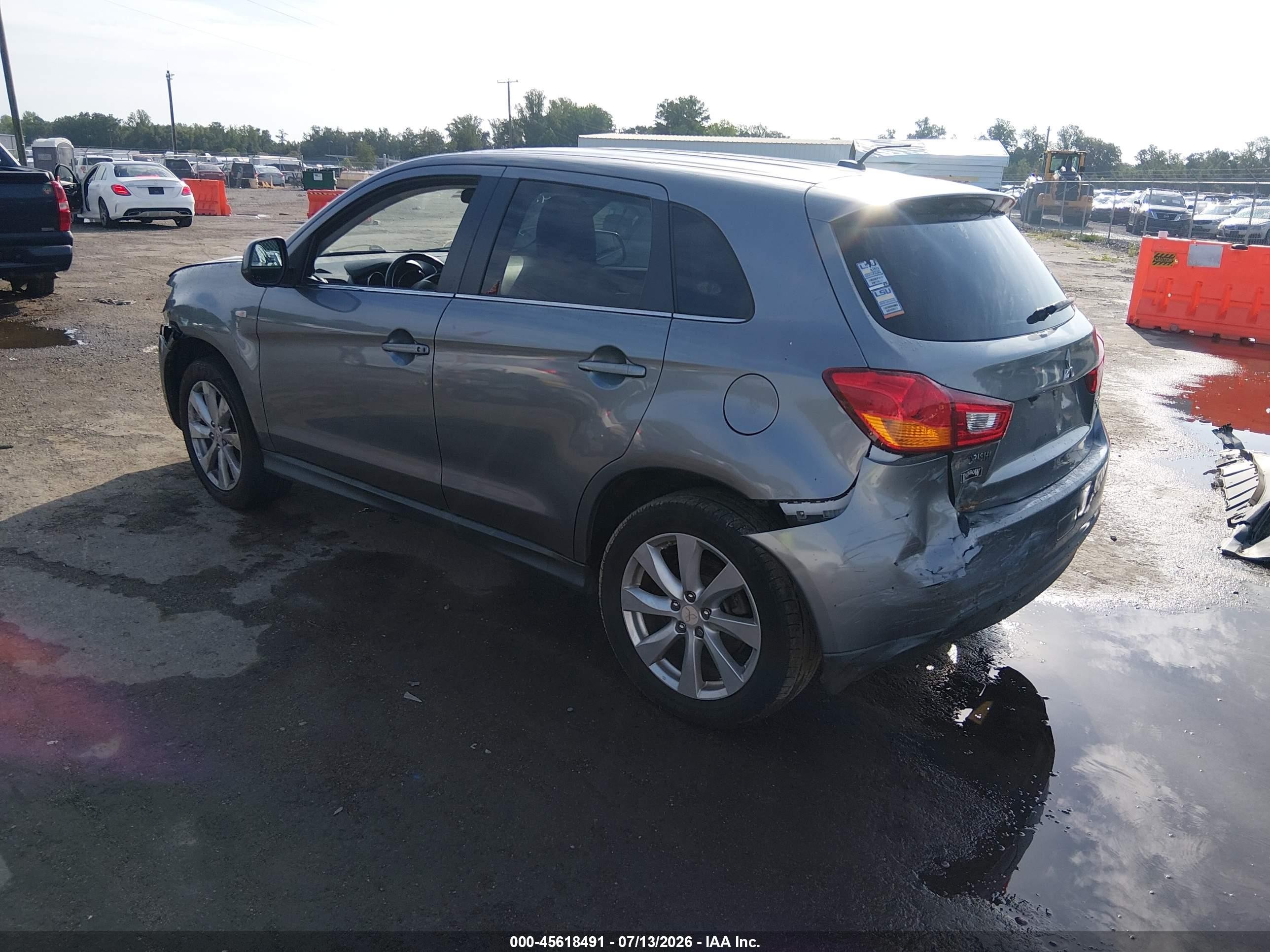 2014 Mitsubishi Outlander Sport Se Gray vin: 4A4AP4AU9EE005645