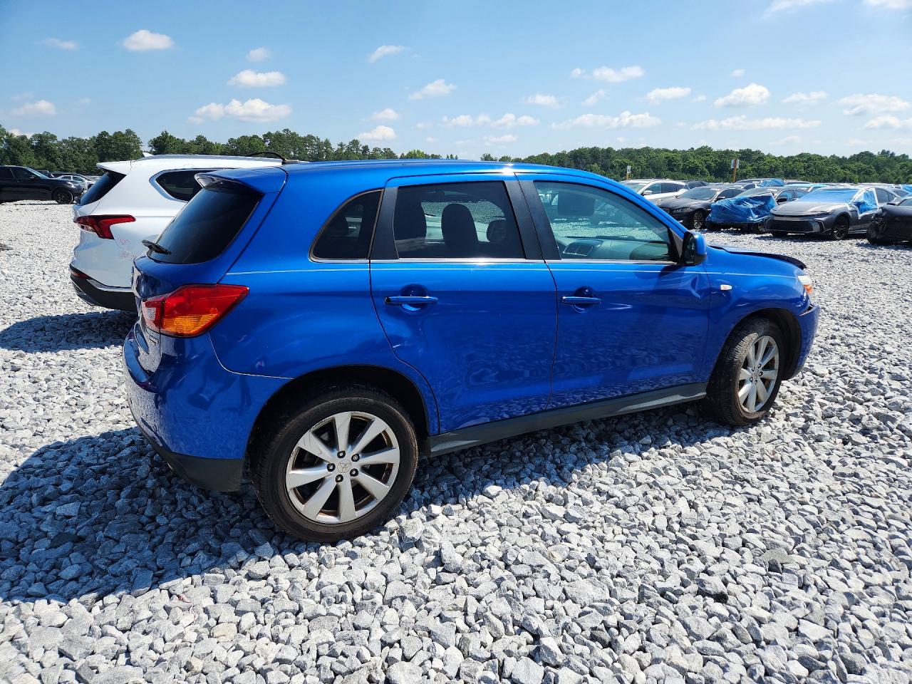 2015 Mitsubishi Outlander Sport Se Blue vin: 4A4AP4AU9FE054278