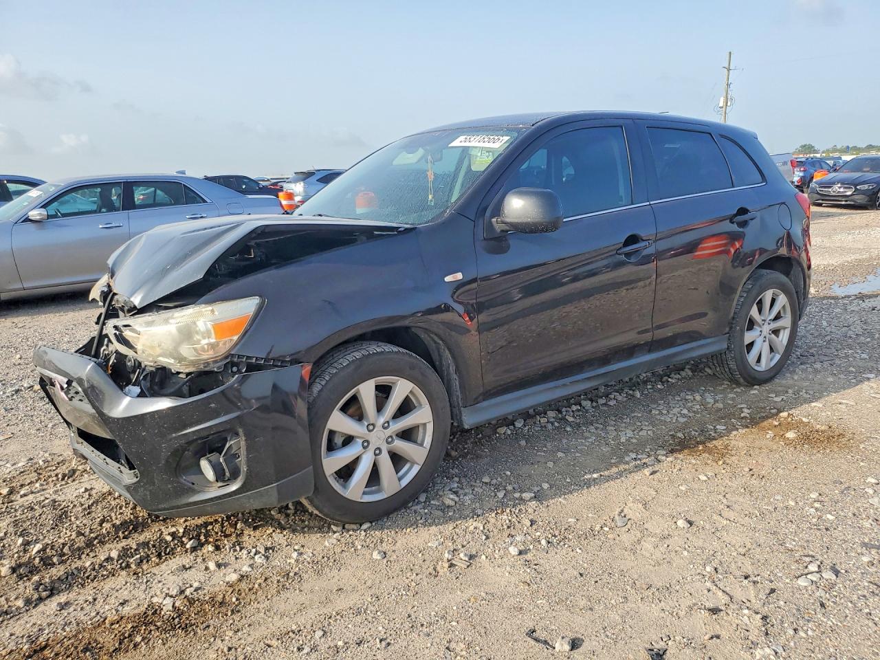 2014 Mitsubishi Outlander Sport Se Black vin: 4A4AP4AUXEE002026