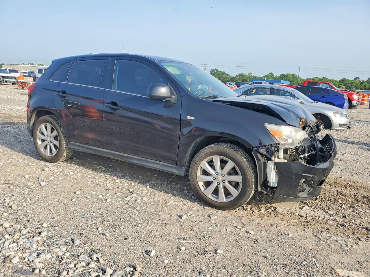 2014 Mitsubishi Outlander Sport Se Black vin: 4A4AP4AUXEE002026