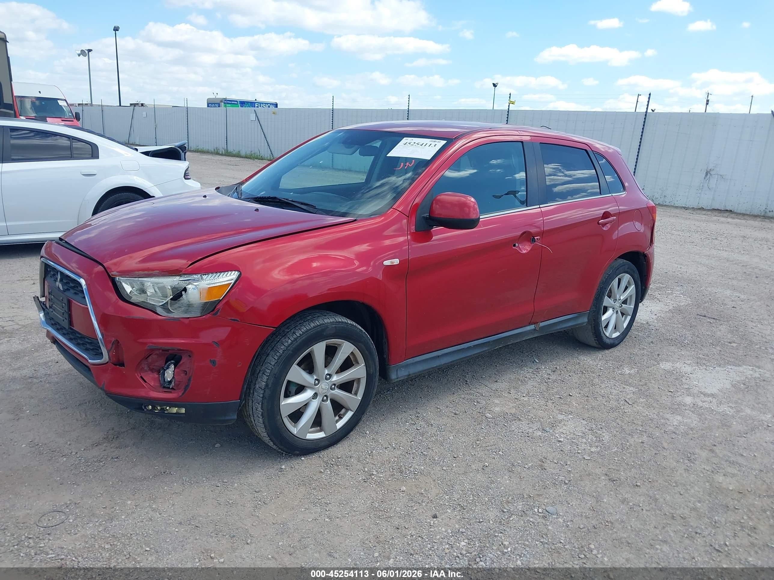 2014 Mitsubishi Outlander Sport Se Red vin: 4A4AP4AUXEE004861