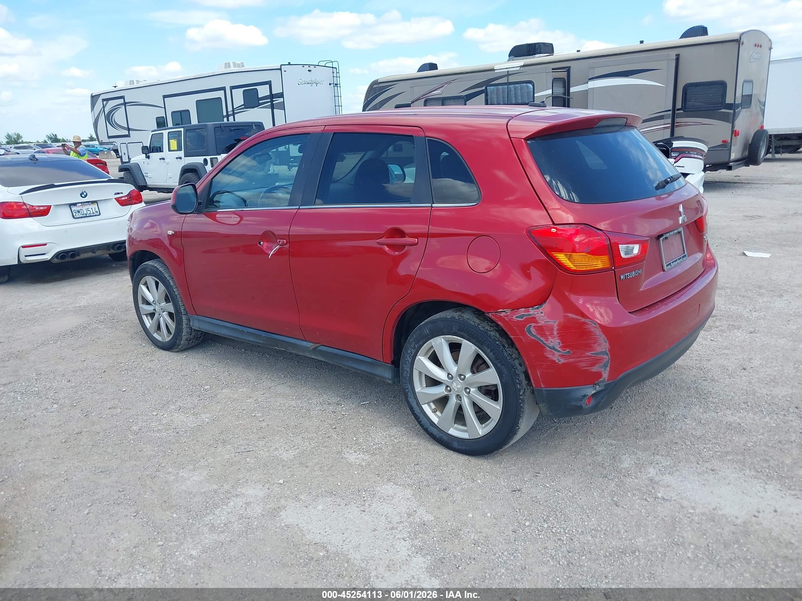2014 Mitsubishi Outlander Sport Se Red vin: 4A4AP4AUXEE004861