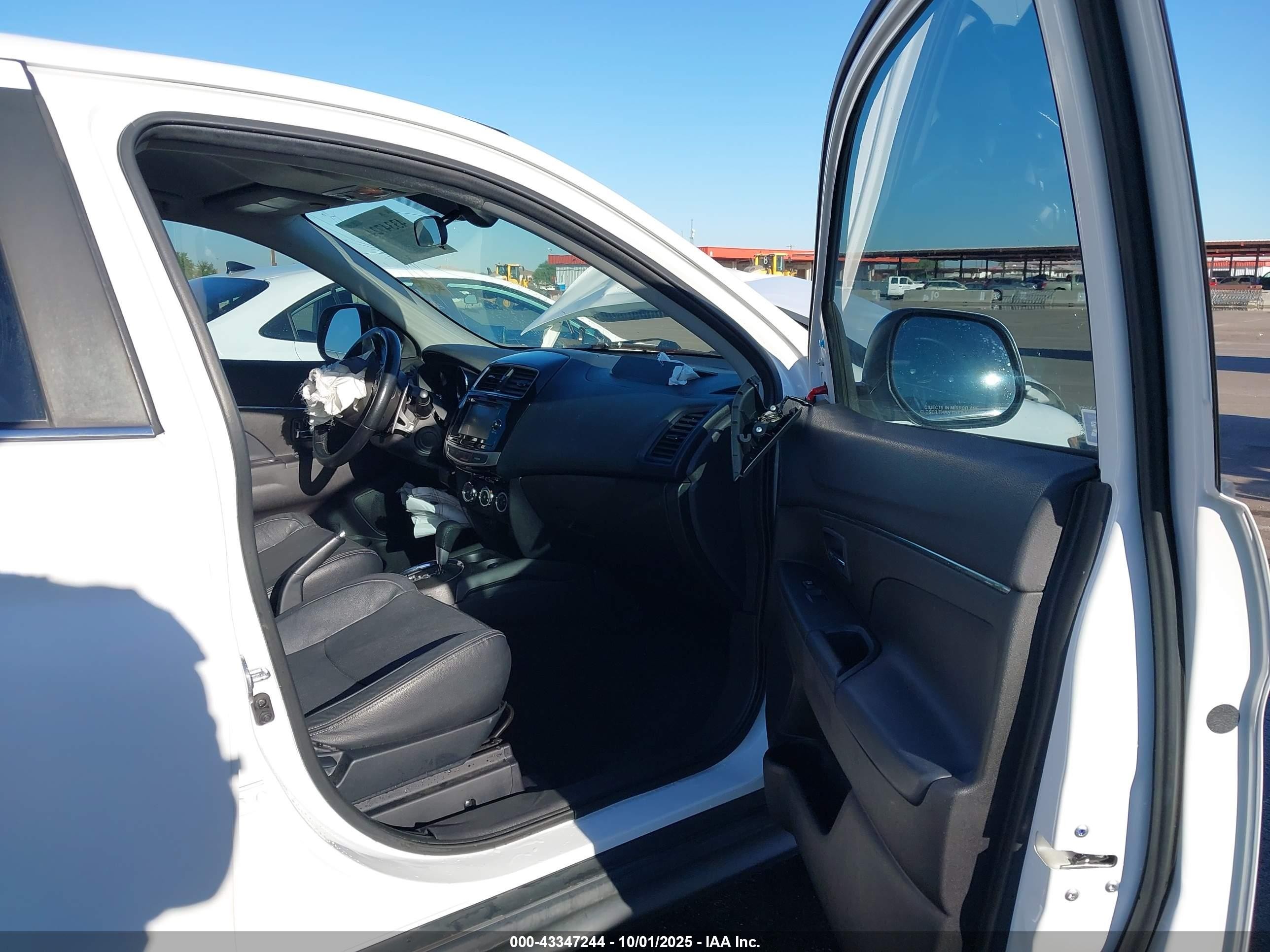 2015 Mitsubishi Outlander Sport Se White vin: 4A4AP4AUXFE009866