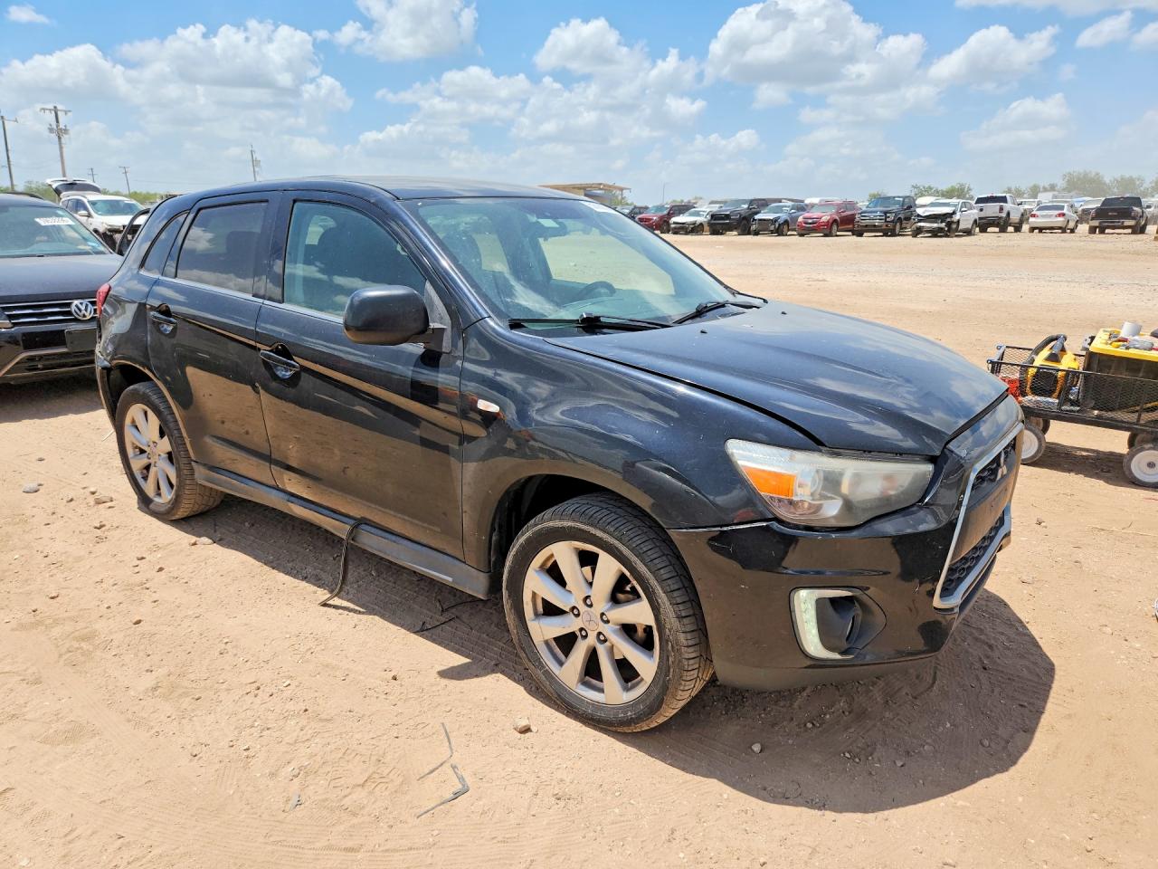 2015 Mitsubishi Outlander Sport Se Black vin: 4A4AP4AUXFE019443