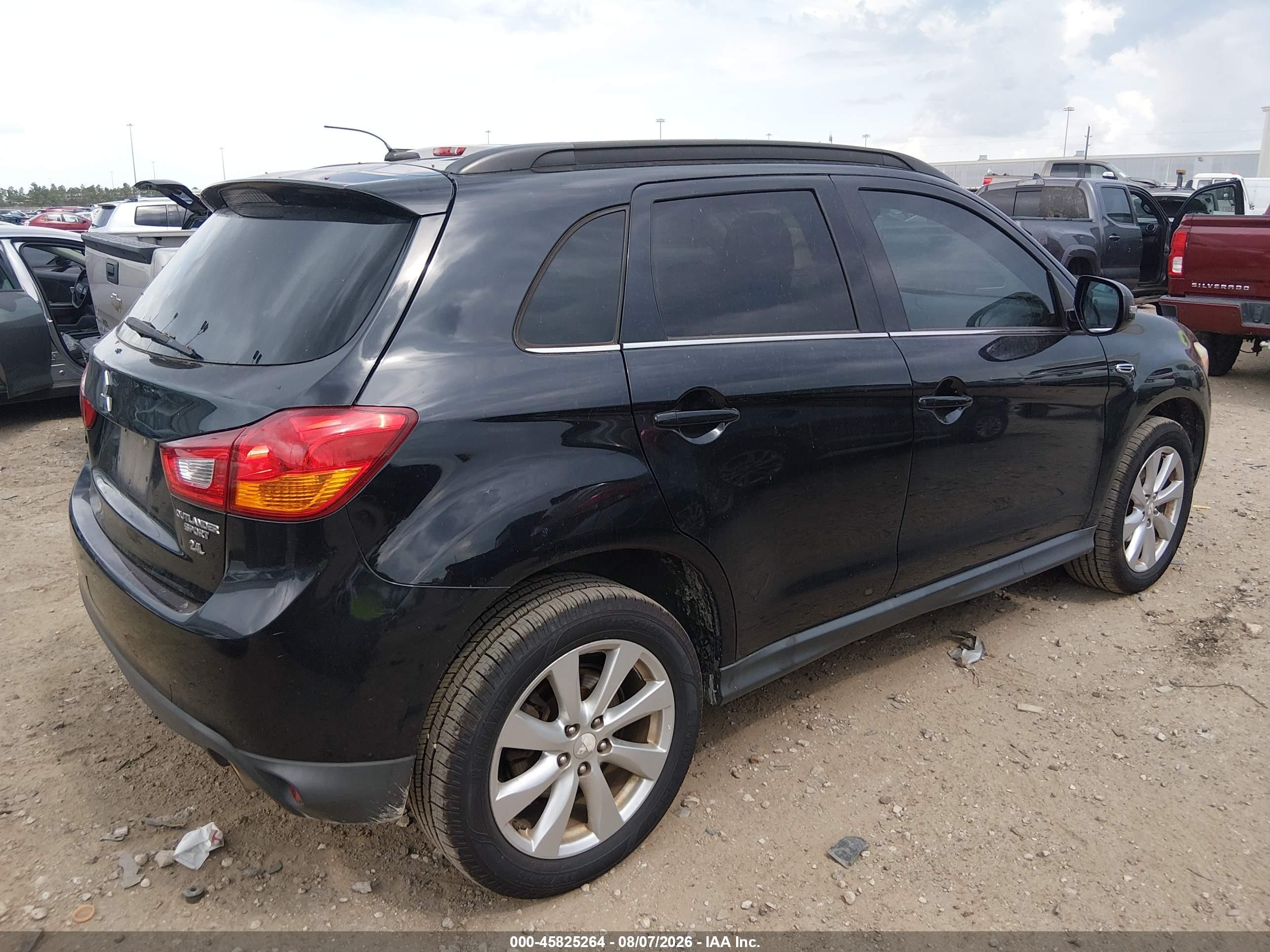 2015 Mitsubishi Outlander Sport Gt Black vin: 4A4AP4AW0FE025995