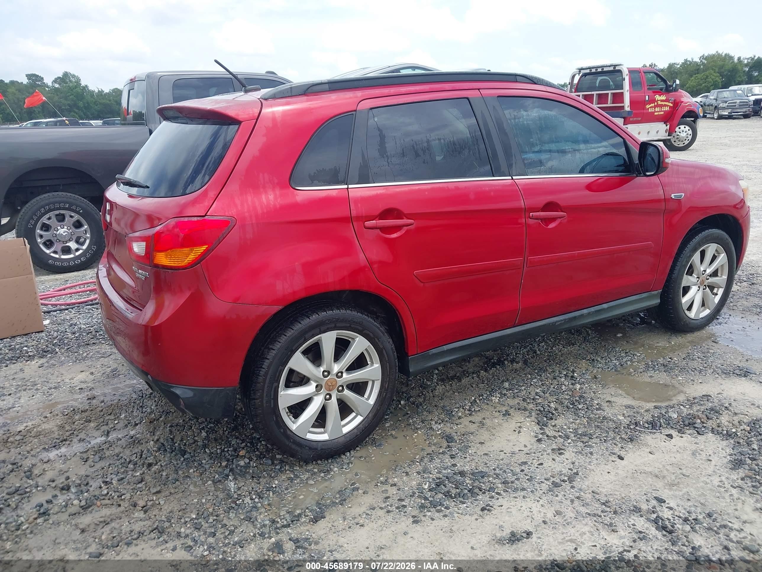 2015 Mitsubishi Outlander Sport Gt Maroon vin: 4A4AP4AW6FE034491