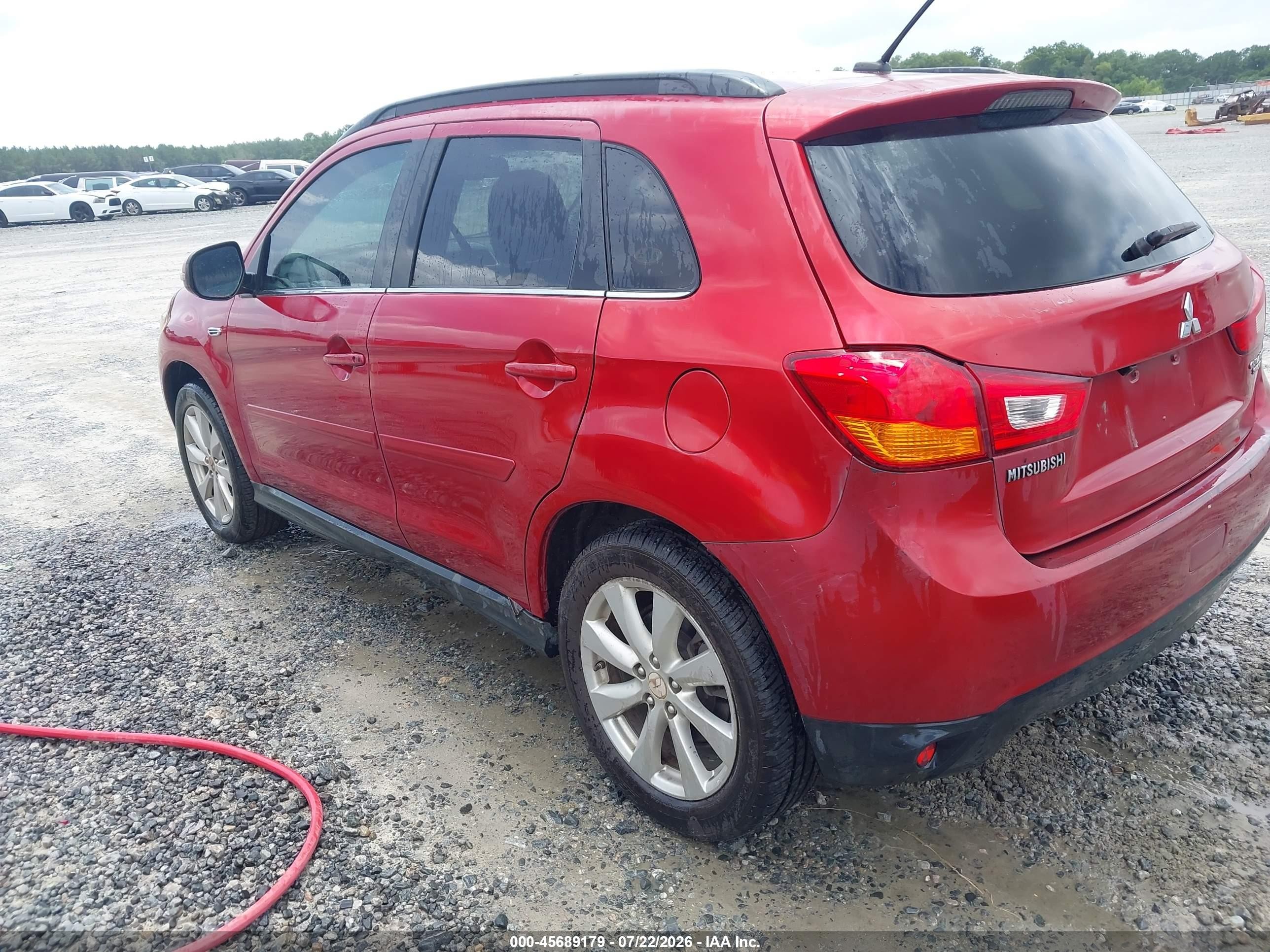 2015 Mitsubishi Outlander Sport Gt Maroon vin: 4A4AP4AW6FE034491