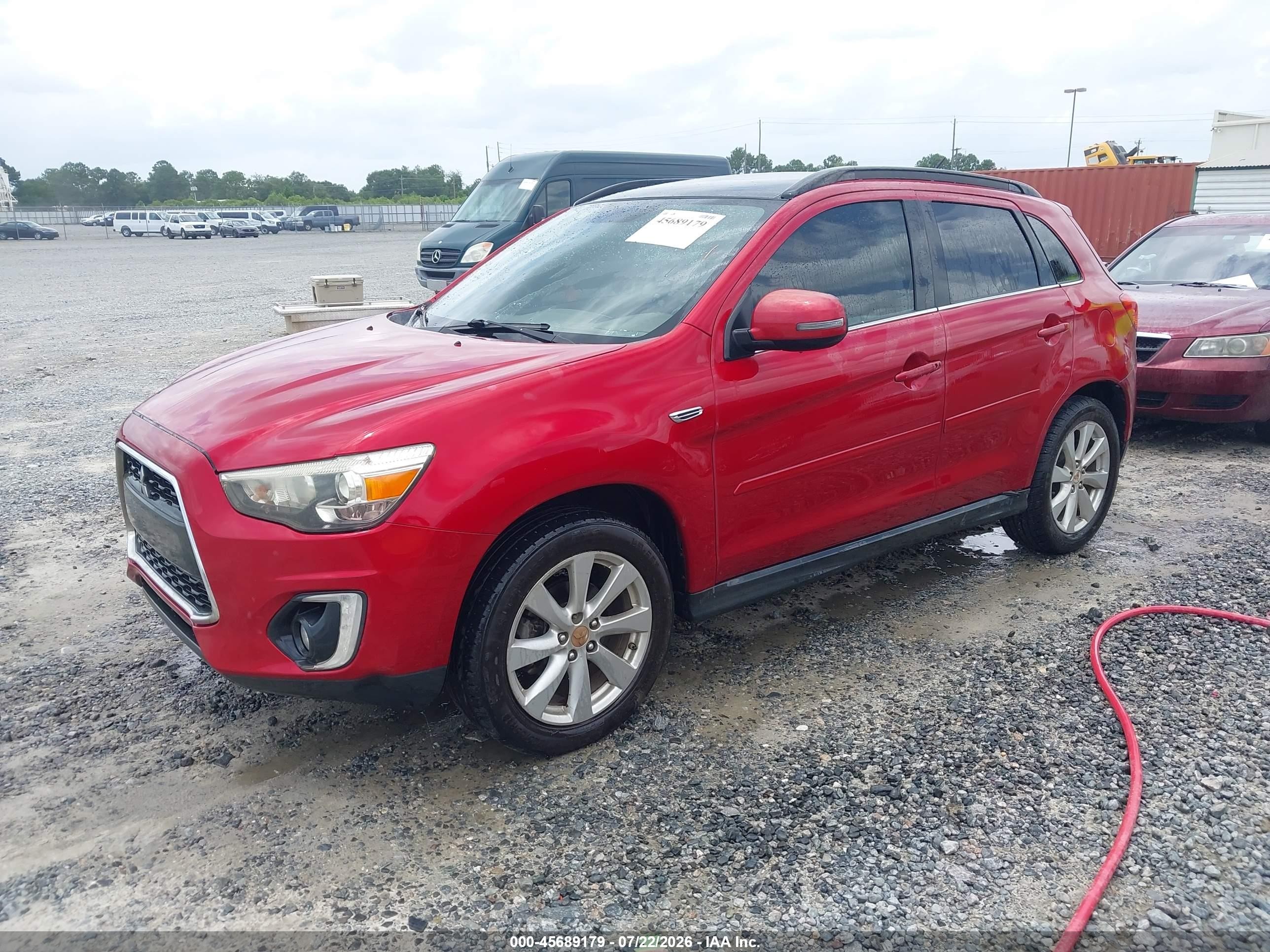 2015 Mitsubishi Outlander Sport Gt Maroon vin: 4A4AP4AW6FE034491