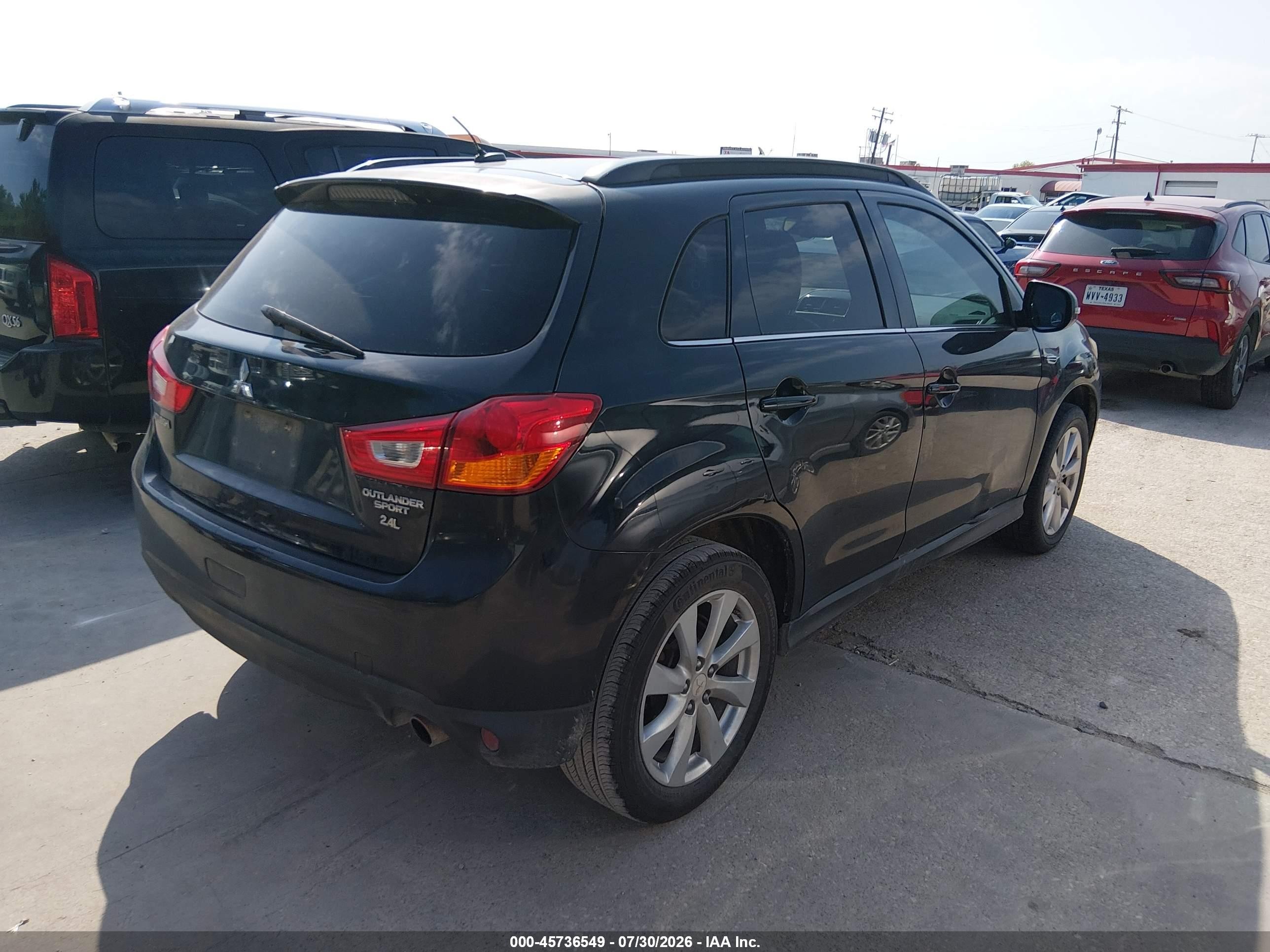 2015 Mitsubishi Outlander Sport Gt Black vin: 4A4AP4AW7FE028103