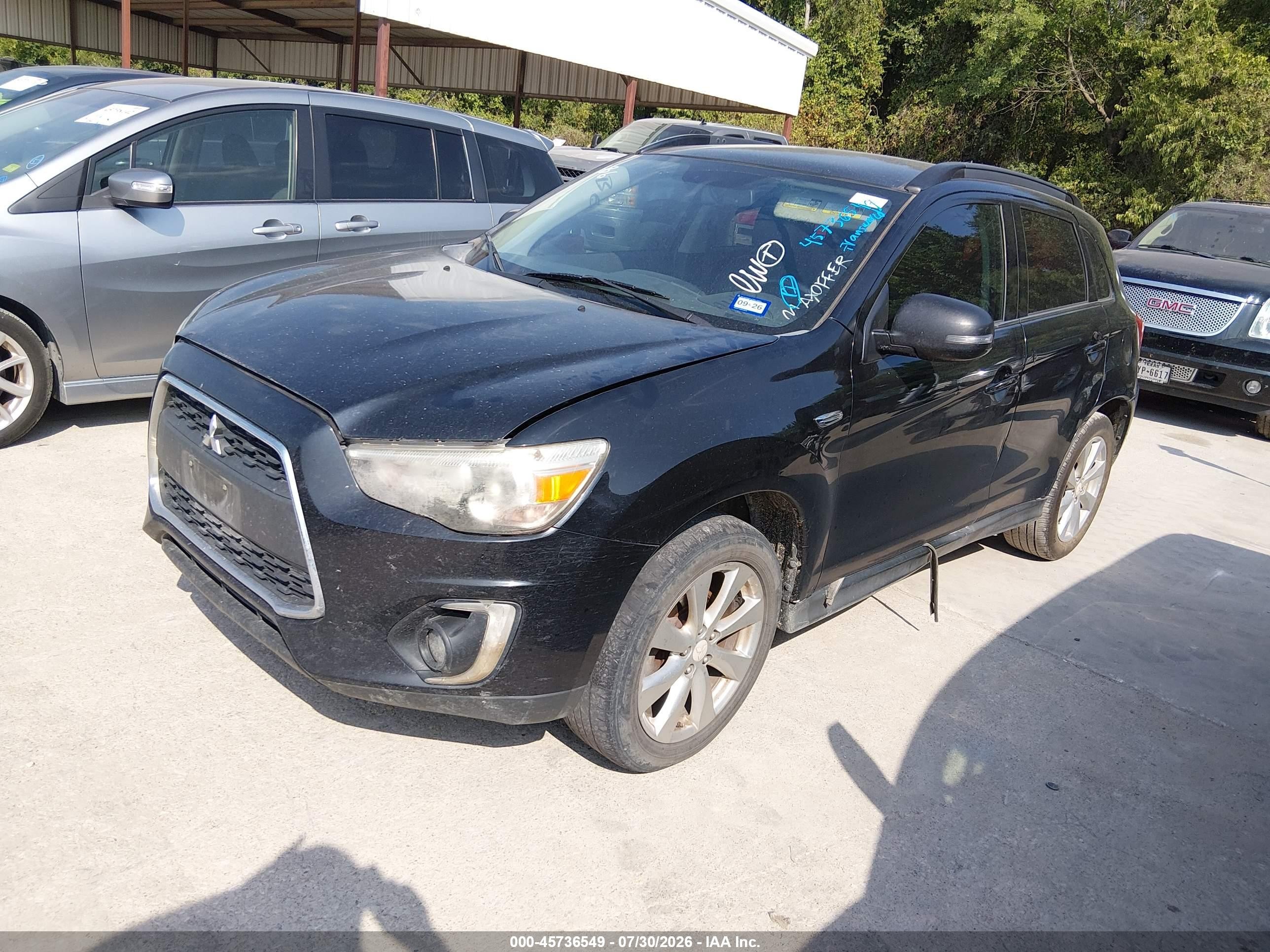 2015 Mitsubishi Outlander Sport Gt Black vin: 4A4AP4AW7FE028103