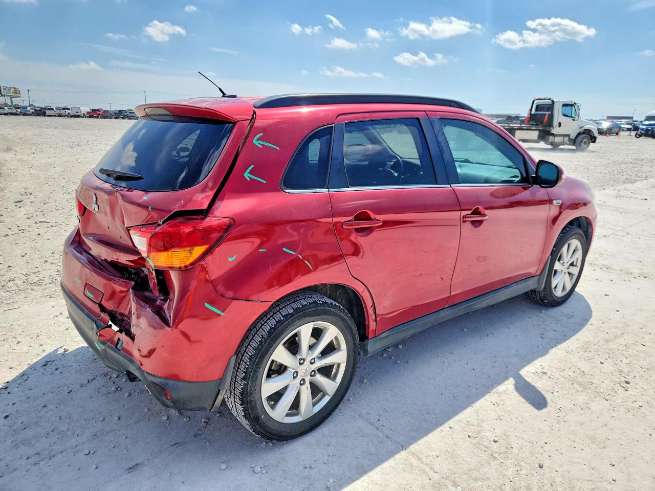 2015 Mitsubishi Outlander Sport Se Red vin: 4A4AP4AW7FE044950