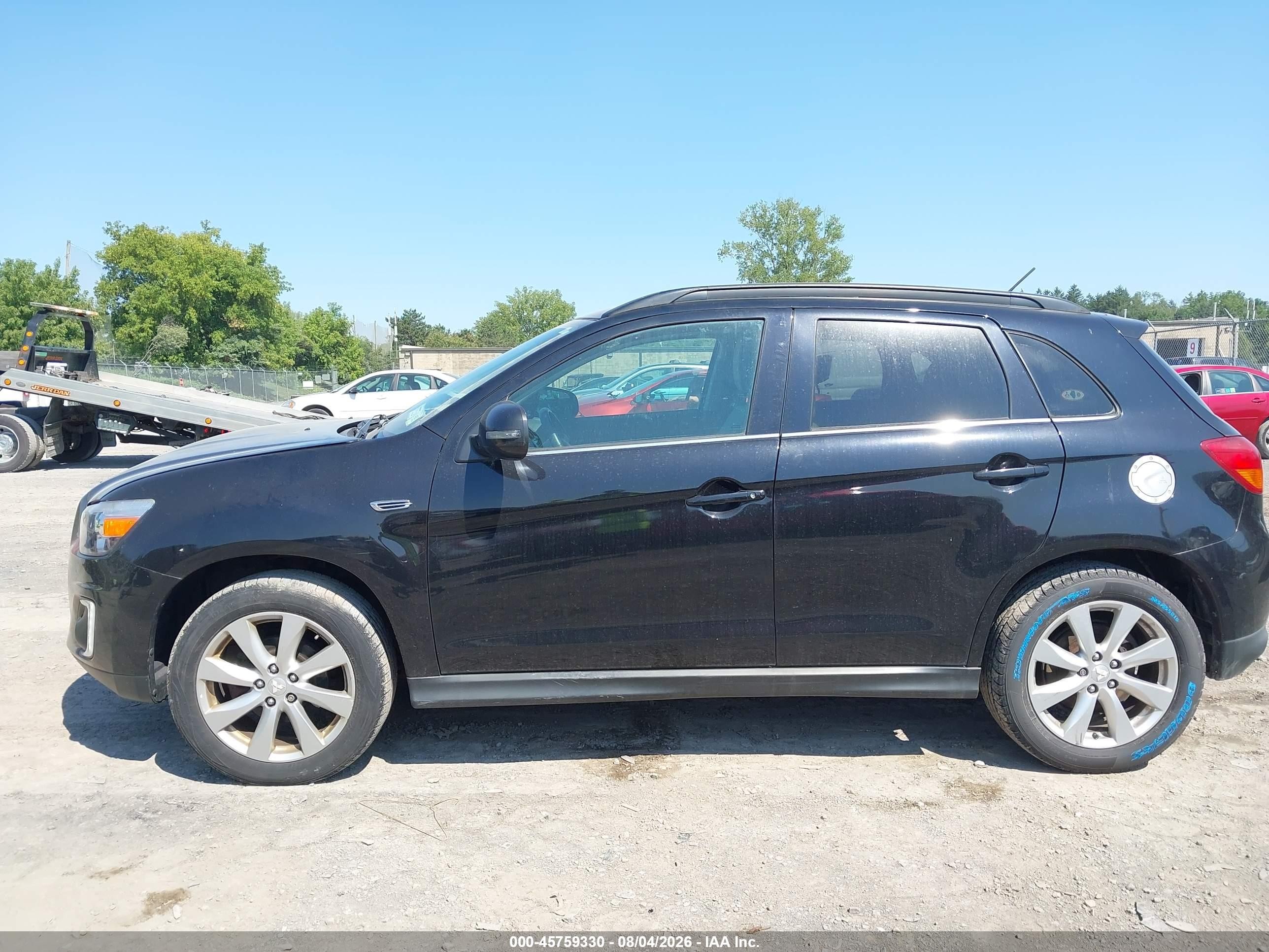 2015 Mitsubishi Outlander Sport Gt Черный vin: 4A4AP4AW8FE035304