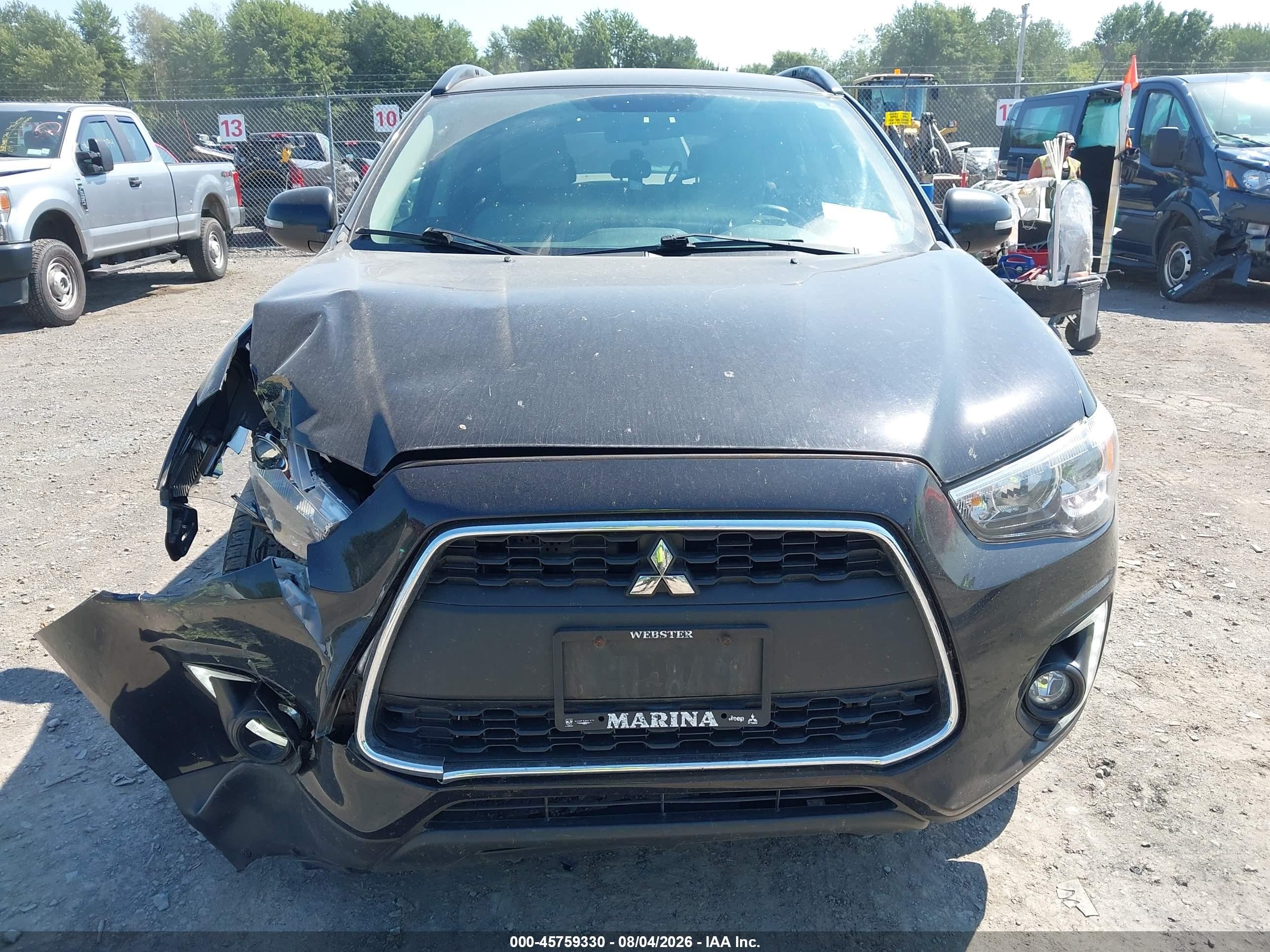 2015 Mitsubishi Outlander Sport Gt Черный vin: 4A4AP4AW8FE035304