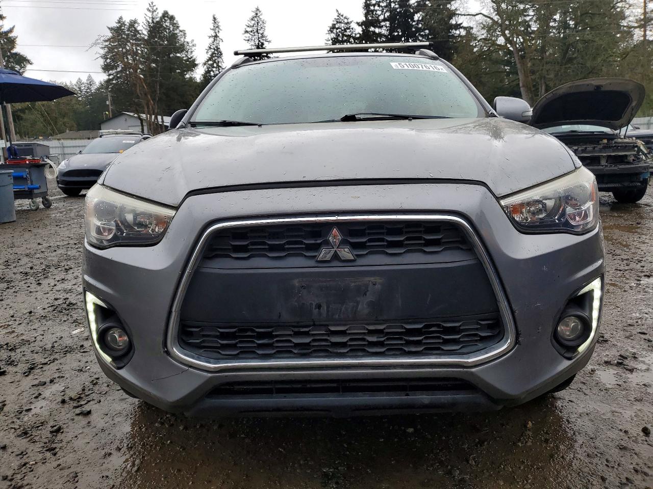 2015 Mitsubishi Outlander Sport Se Gray vin: 4A4AP4AWXFE043470