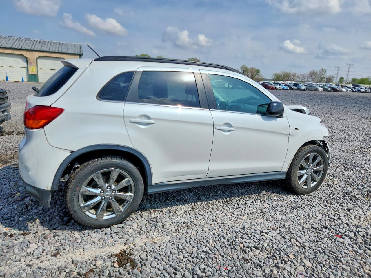 2013 Mitsubishi Outlander Sport Le White vin: 4A4AP5AU2DE021335