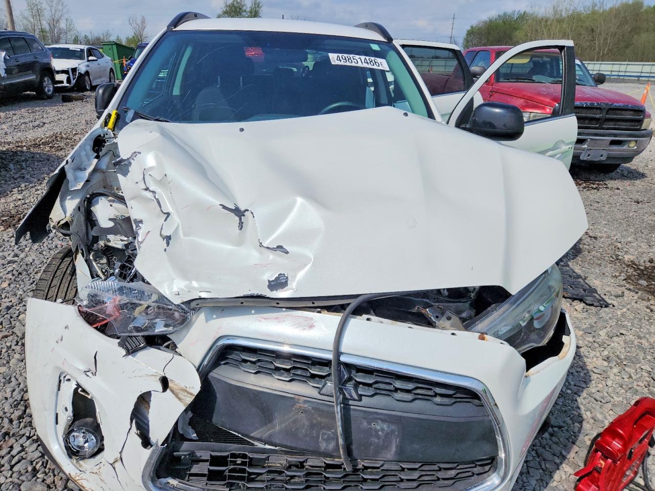 2013 Mitsubishi Outlander Sport Le White vin: 4A4AP5AU2DE021335