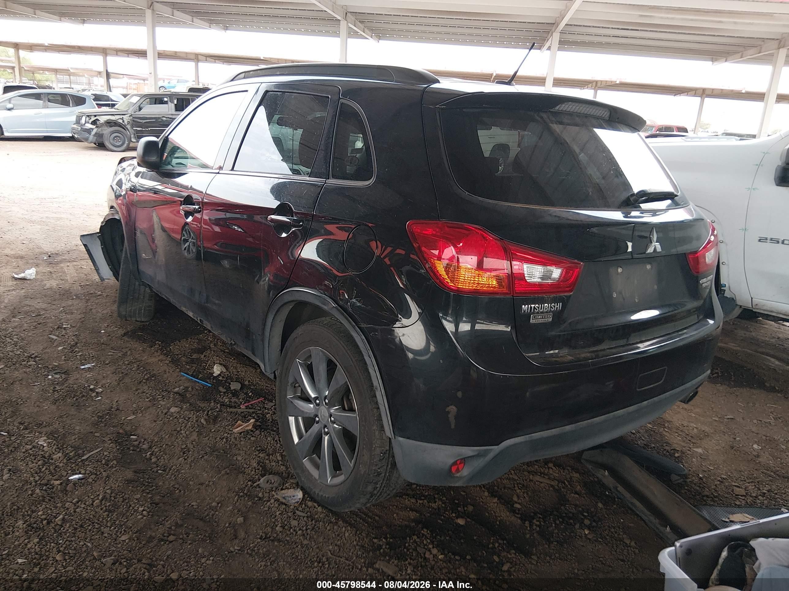 2013 Mitsubishi Outlander Sport Le Black vin: 4A4AP5AU2DE024073
