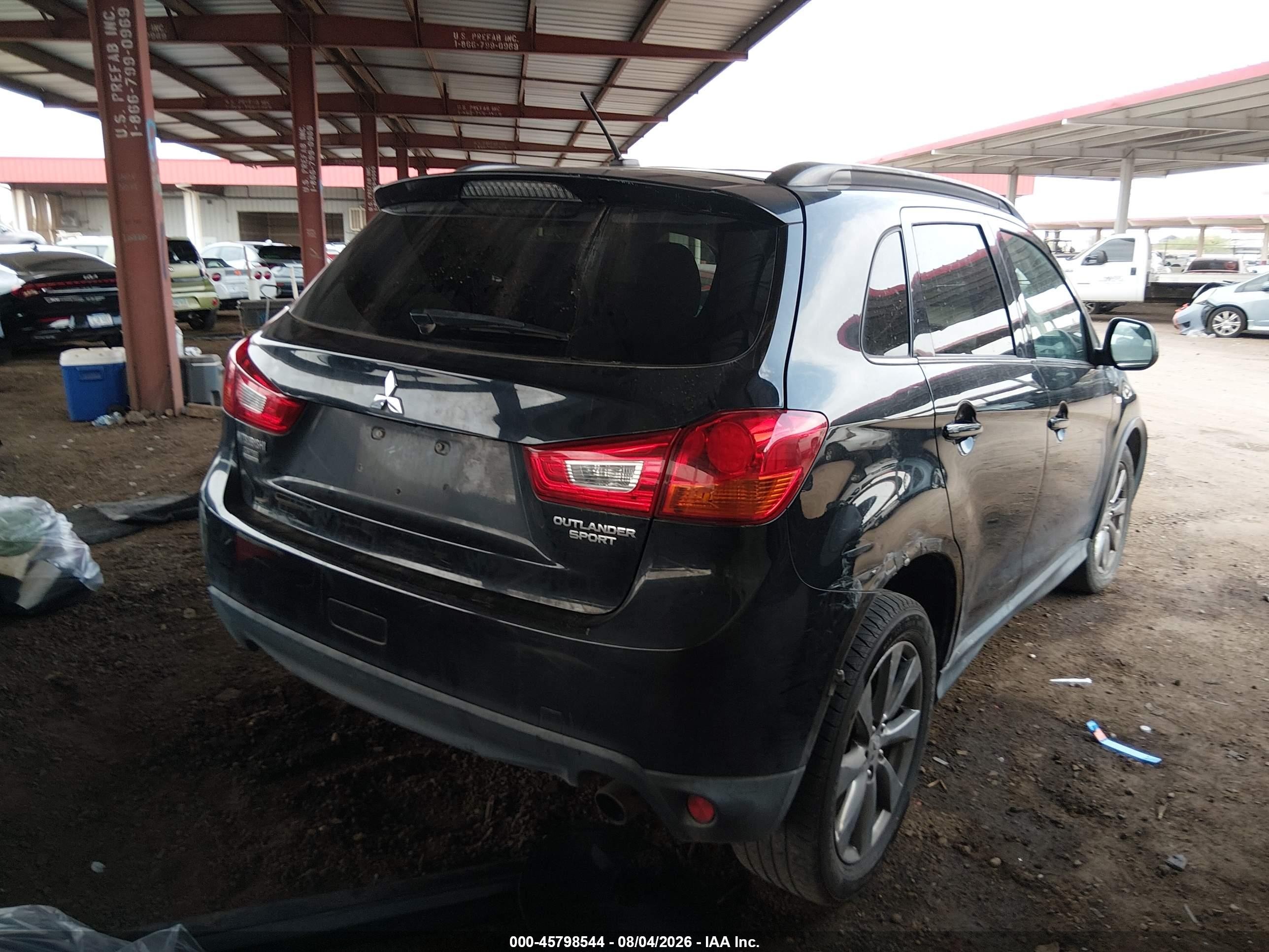 2013 Mitsubishi Outlander Sport Le Black vin: 4A4AP5AU2DE024073