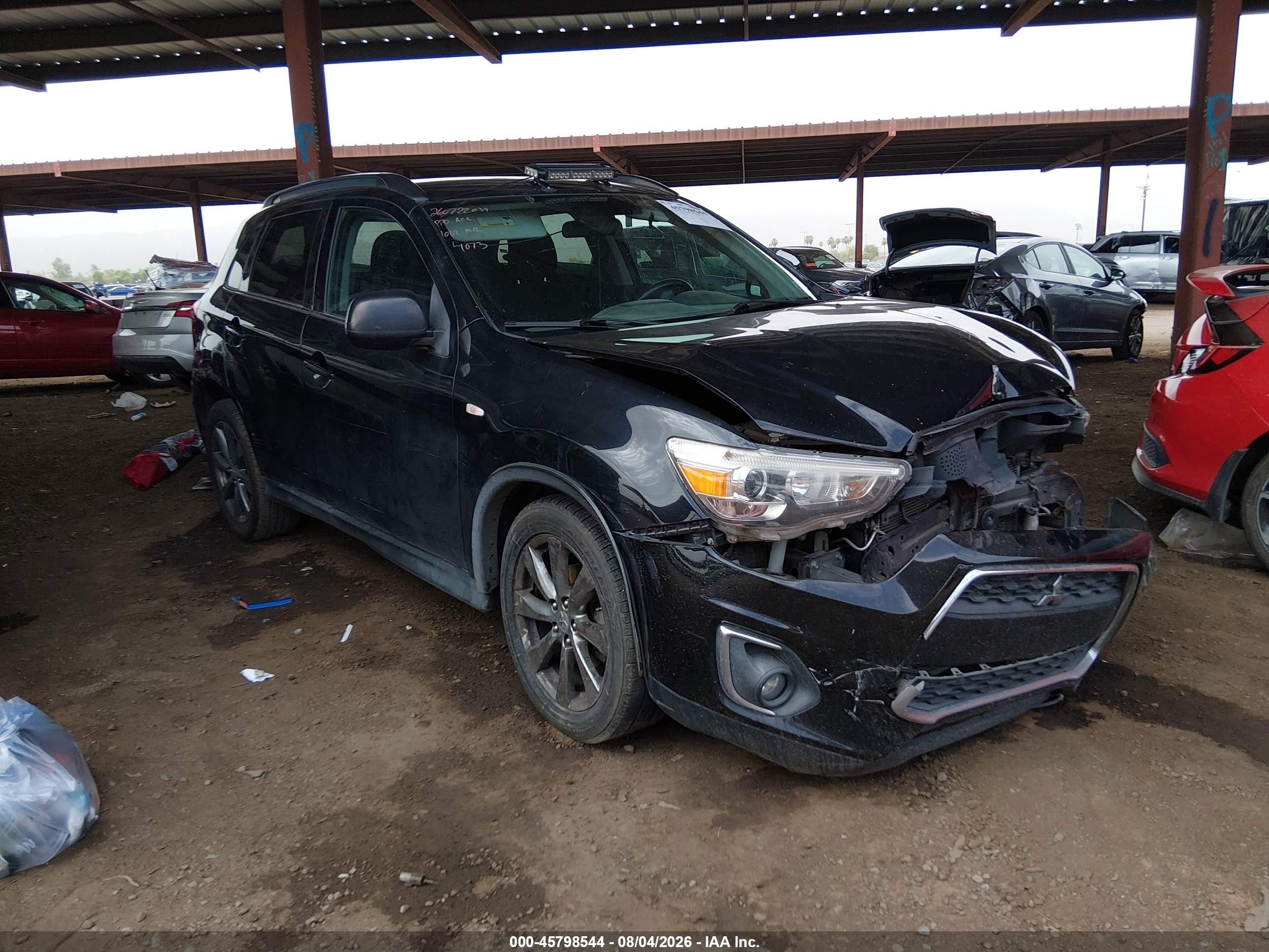 2013 Mitsubishi Outlander Sport Le Black vin: 4A4AP5AU2DE024073