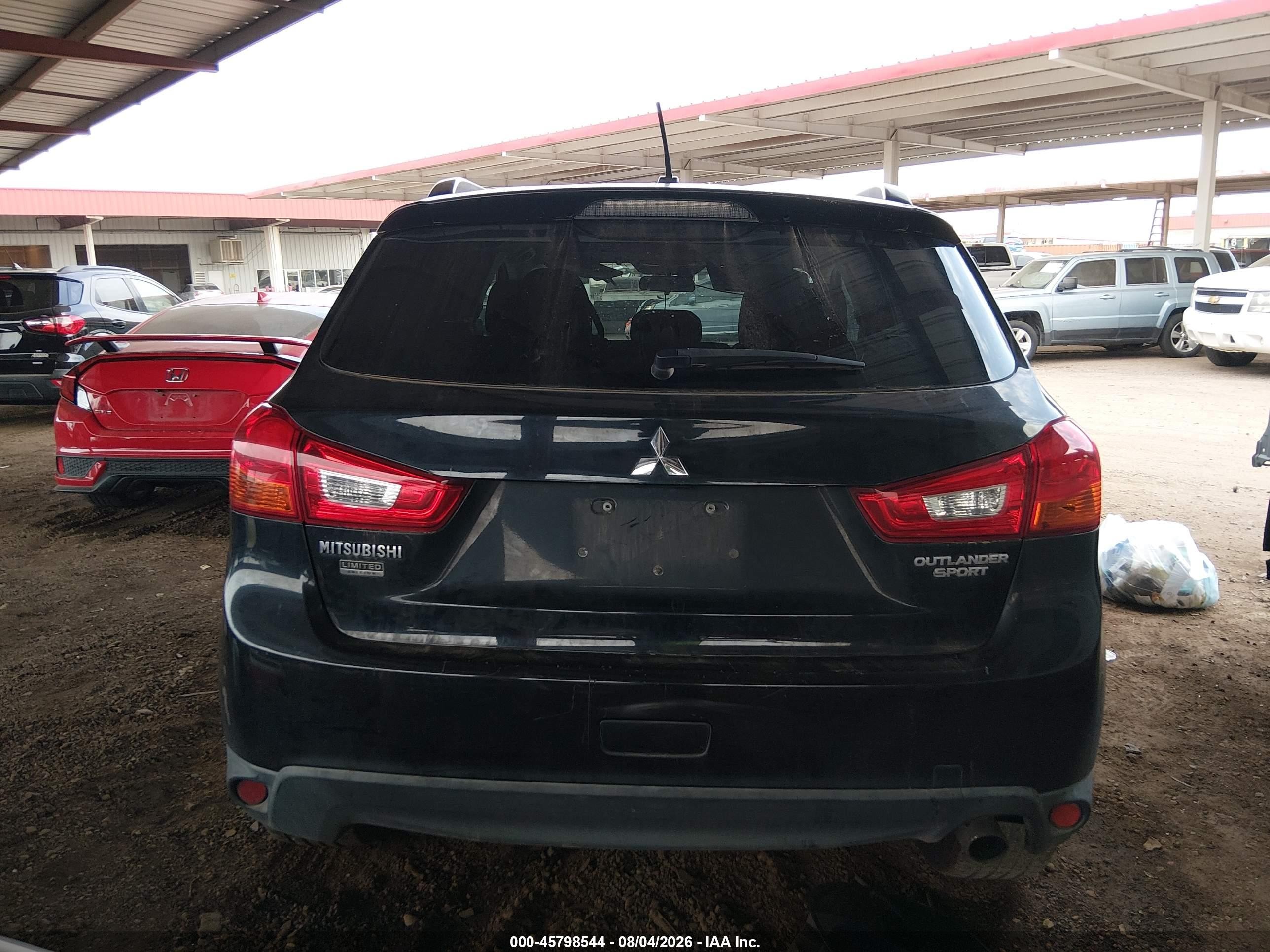 2013 Mitsubishi Outlander Sport Le Black vin: 4A4AP5AU2DE024073