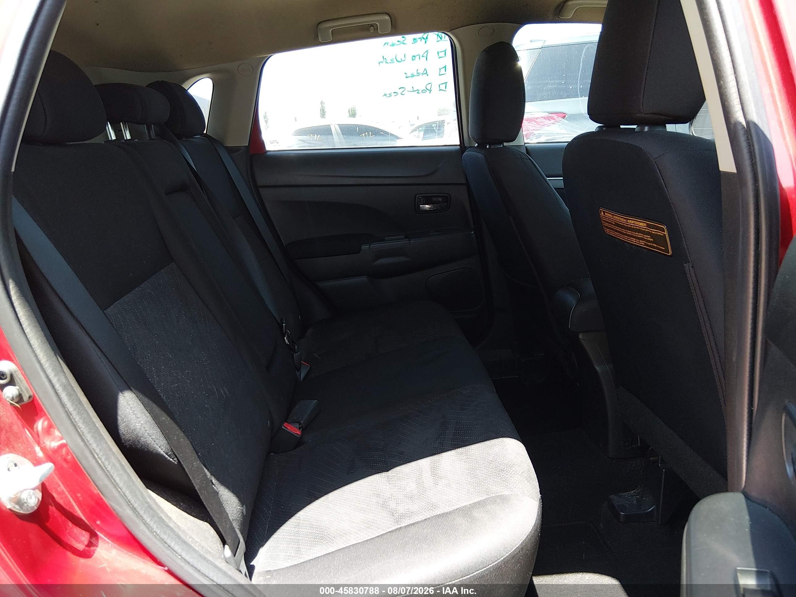 2013 Mitsubishi Outlander Sport Le Red vin: 4A4AP5AU9DE021865