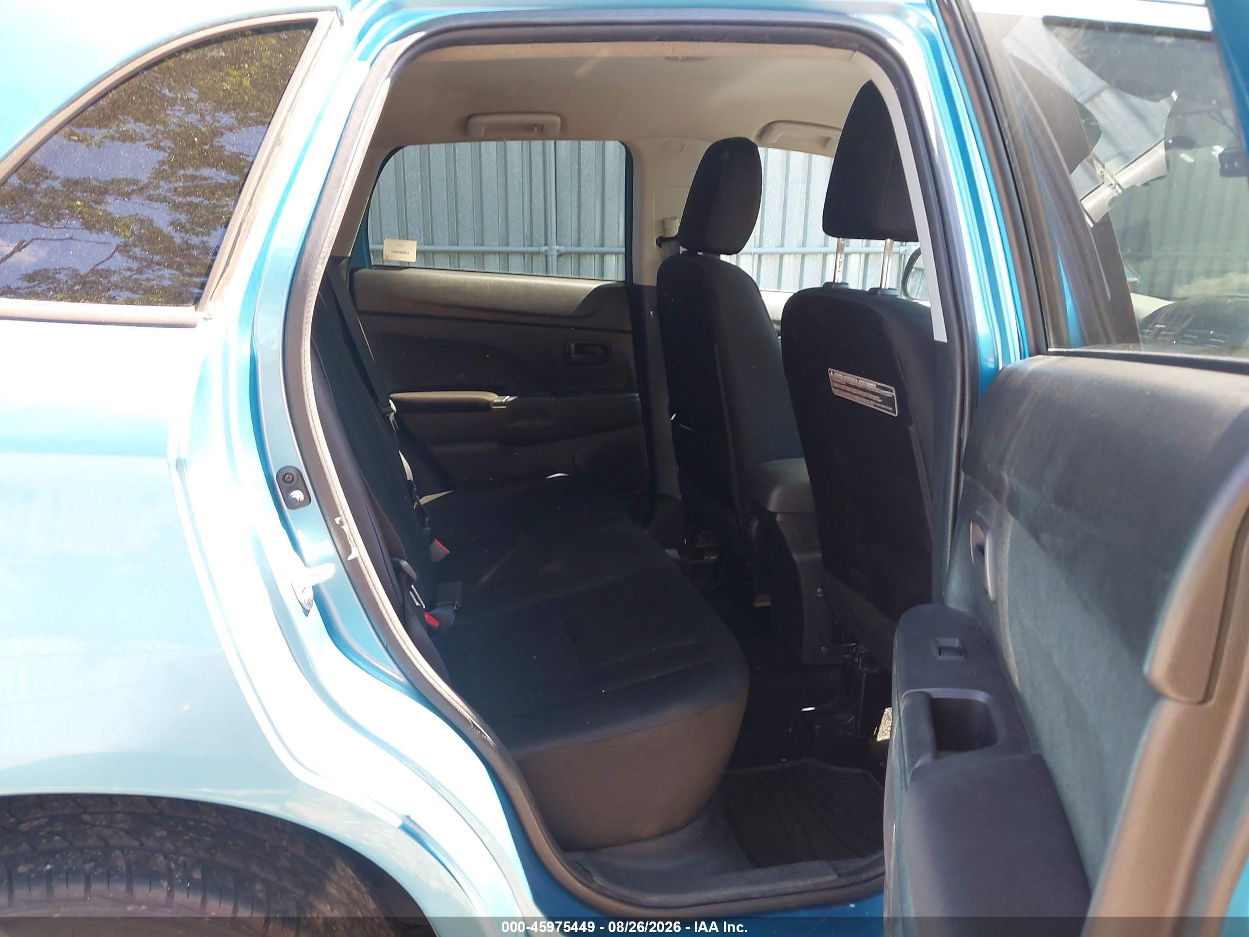 2014 Mitsubishi Outlander Sport Es Blue vin: 4A4AR3AU0EE009880
