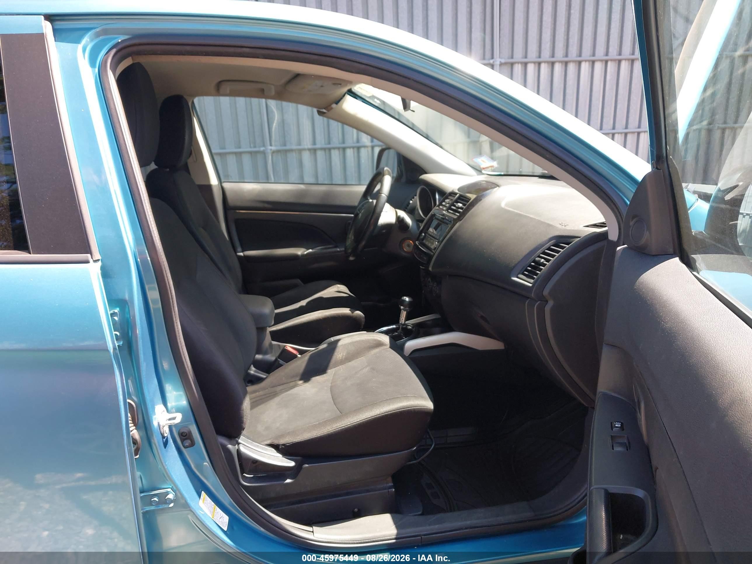 2014 Mitsubishi Outlander Sport Es Blue vin: 4A4AR3AU0EE009880
