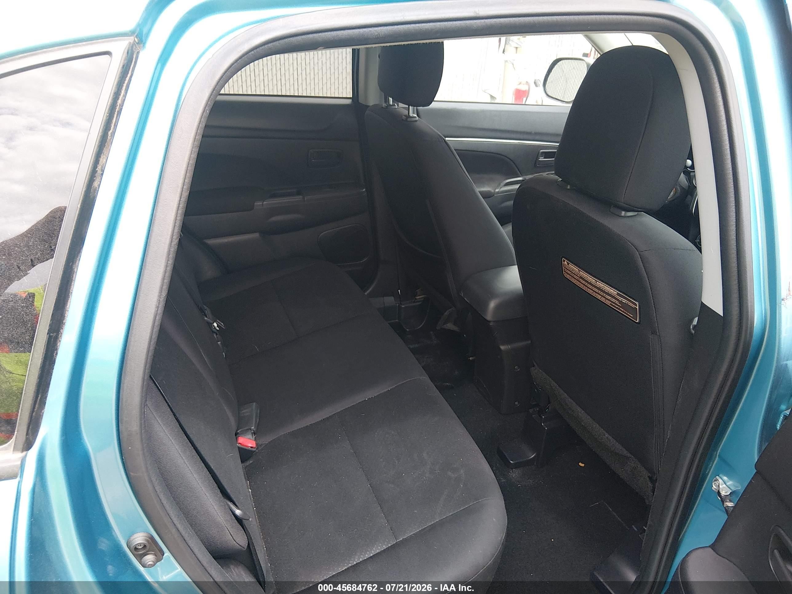 2014 Mitsubishi Outlander Sport Es Turquoise vin: 4A4AR3AU0EE021916