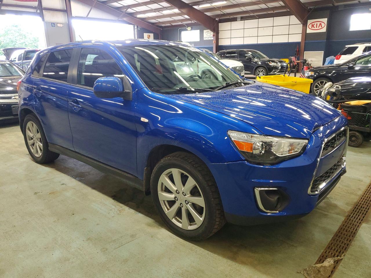 2015 Mitsubishi Outlander Sport Es Синий vin: 4A4AR3AU0FE051130